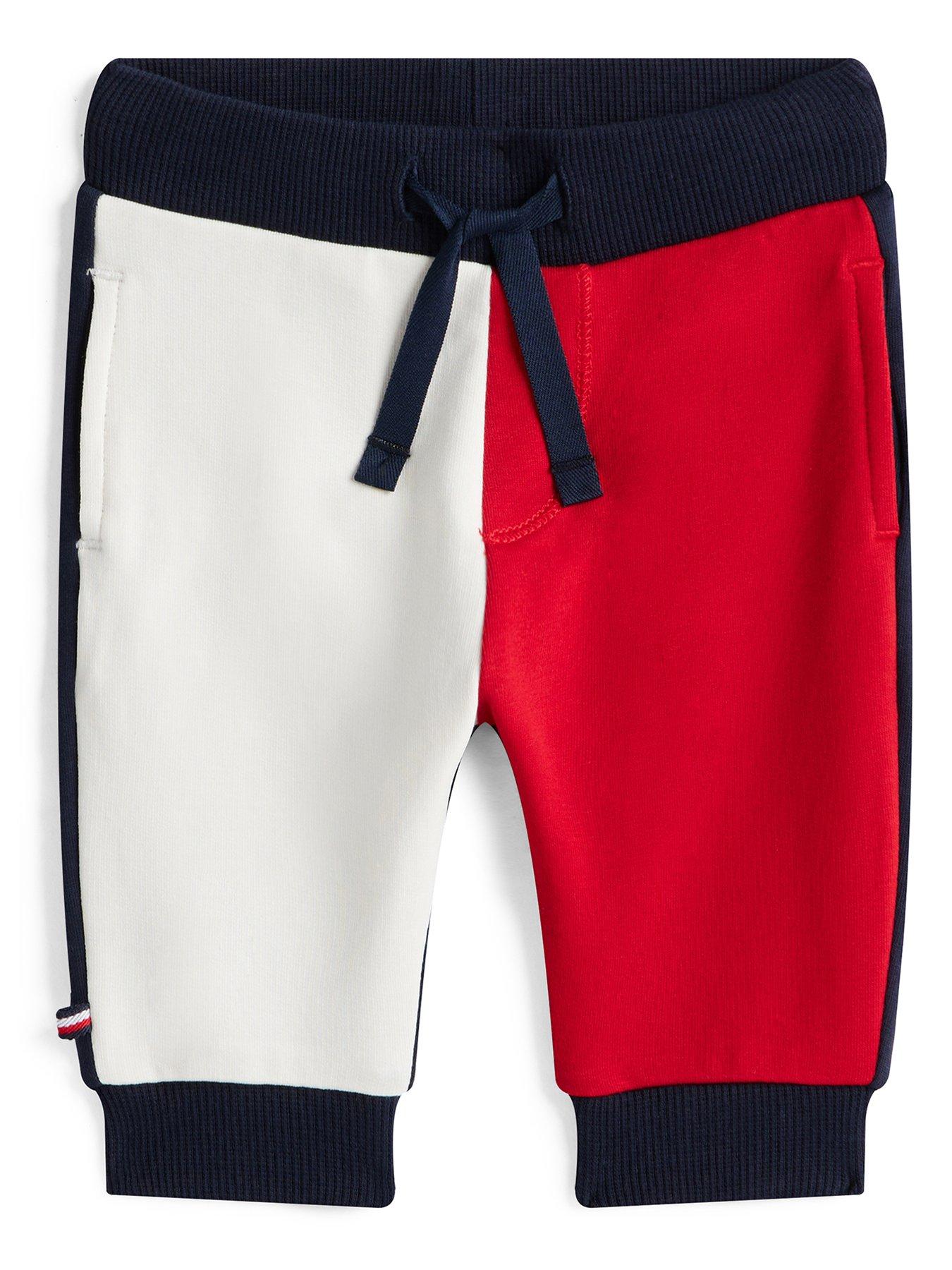Image 1 of 2 of Tommy Hilfiger Baby Boys Colour Block Sweatpants - Multi