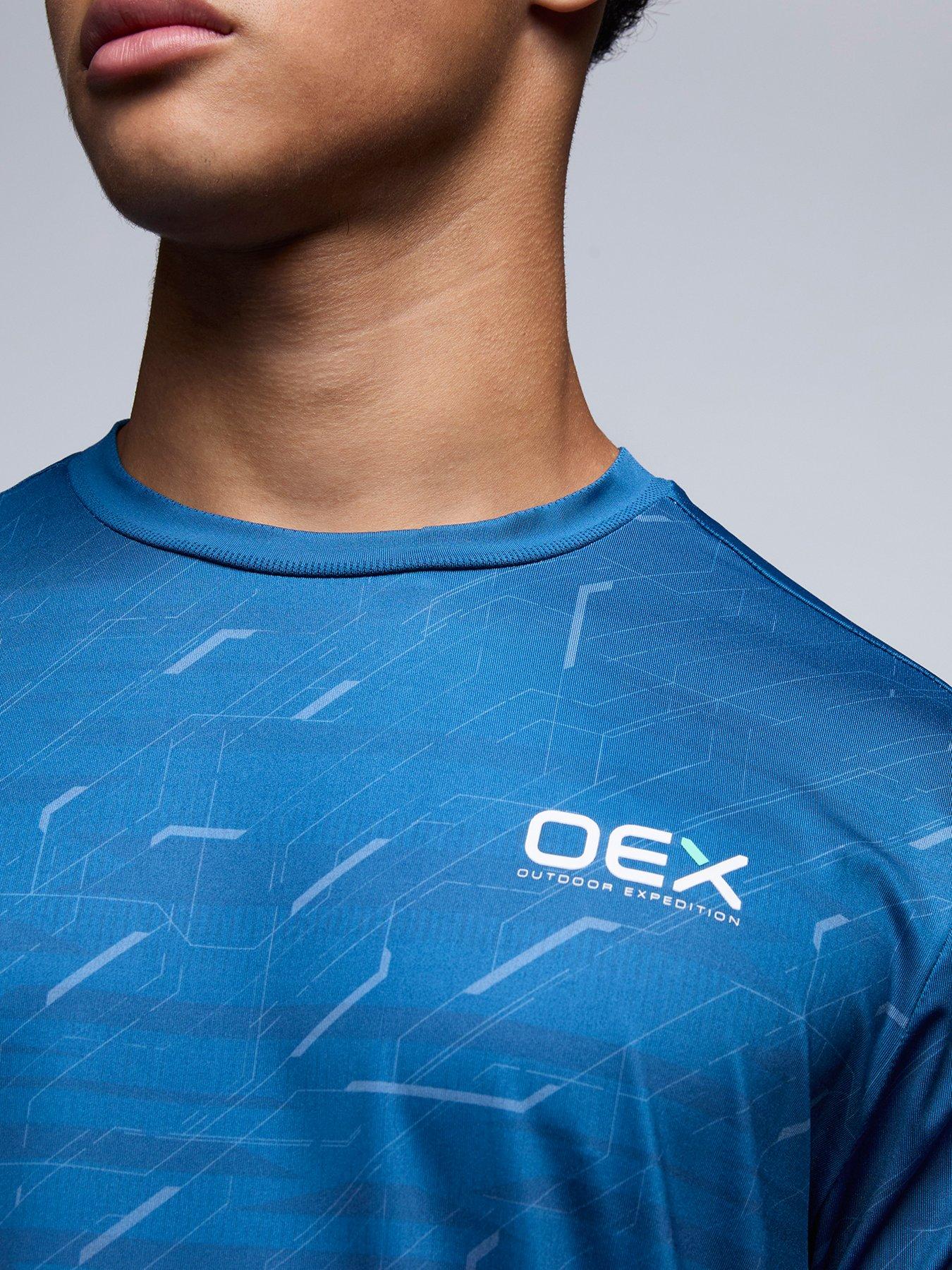 Image 4 of 5 of OEX Mens Helmer T-shirt-dark Blue