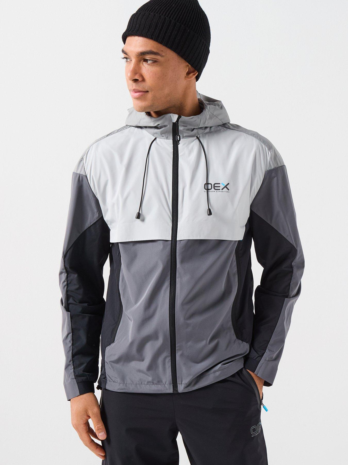 OEX Mens Repel 2.0 Track Jacket- Grey