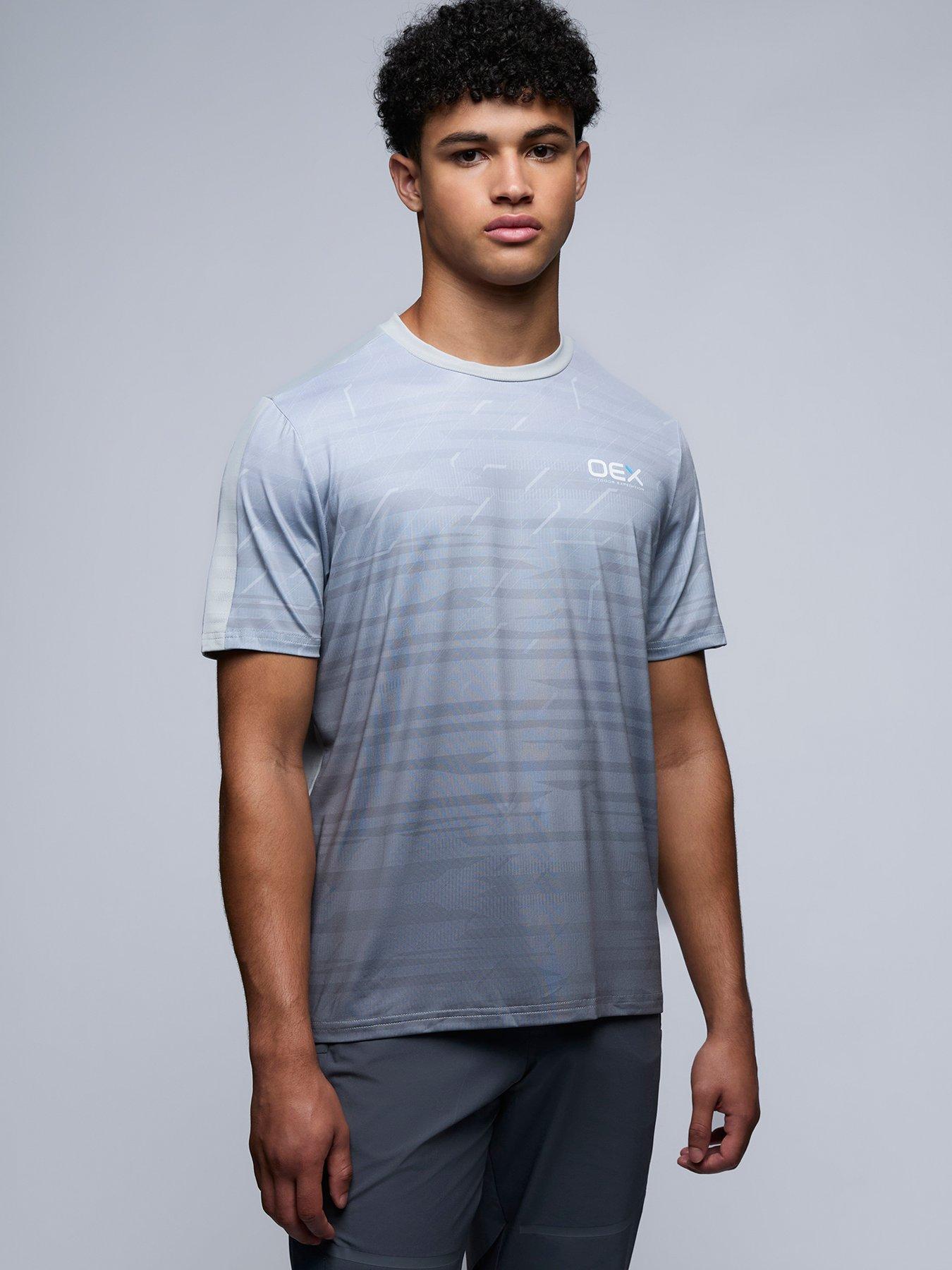 OEX Mens Helmer T-shirt-grey