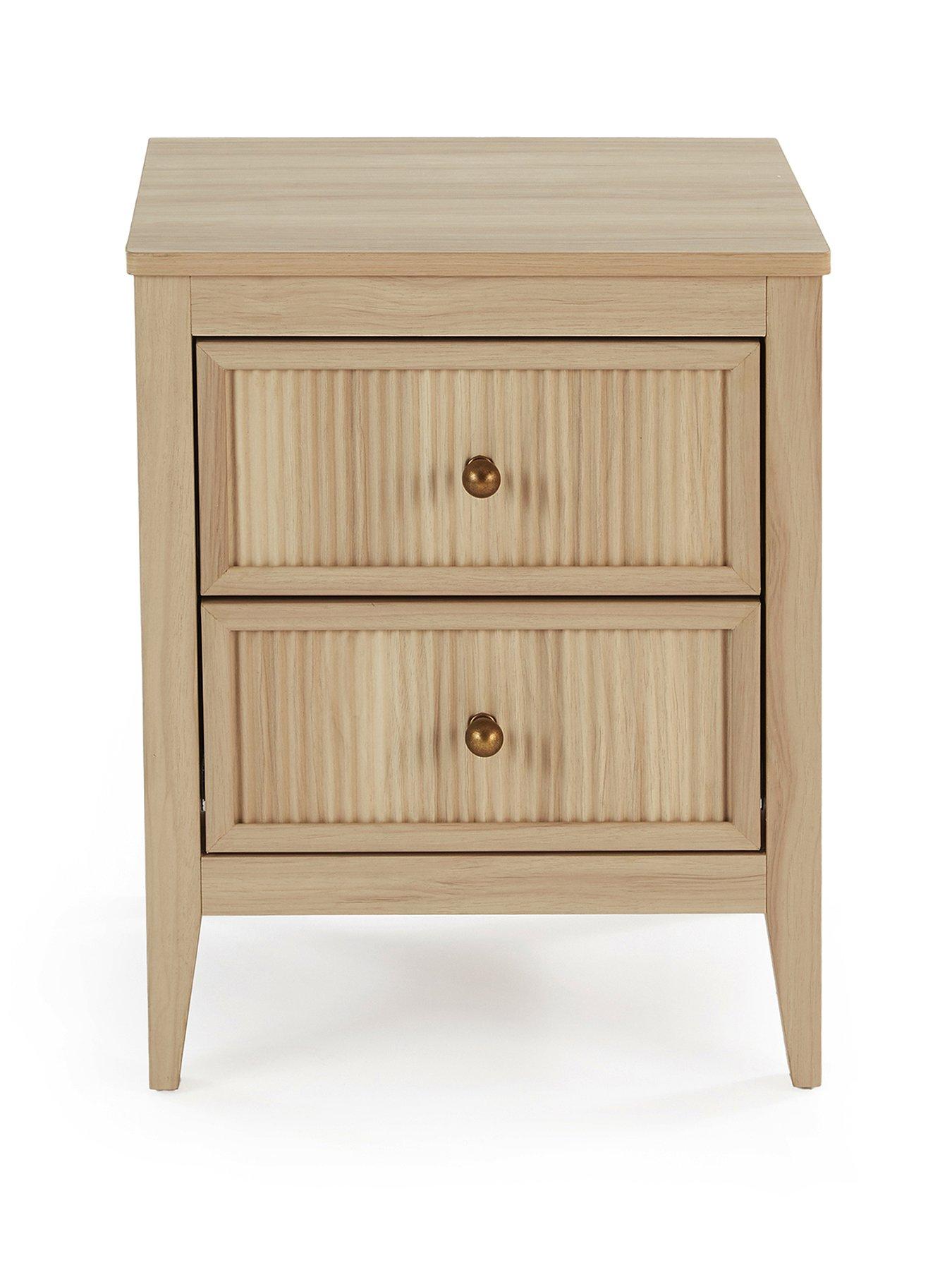  image of michelle-keegan-home-lindley-2-drawer-beside-table-oak--nbspfscreg-certified