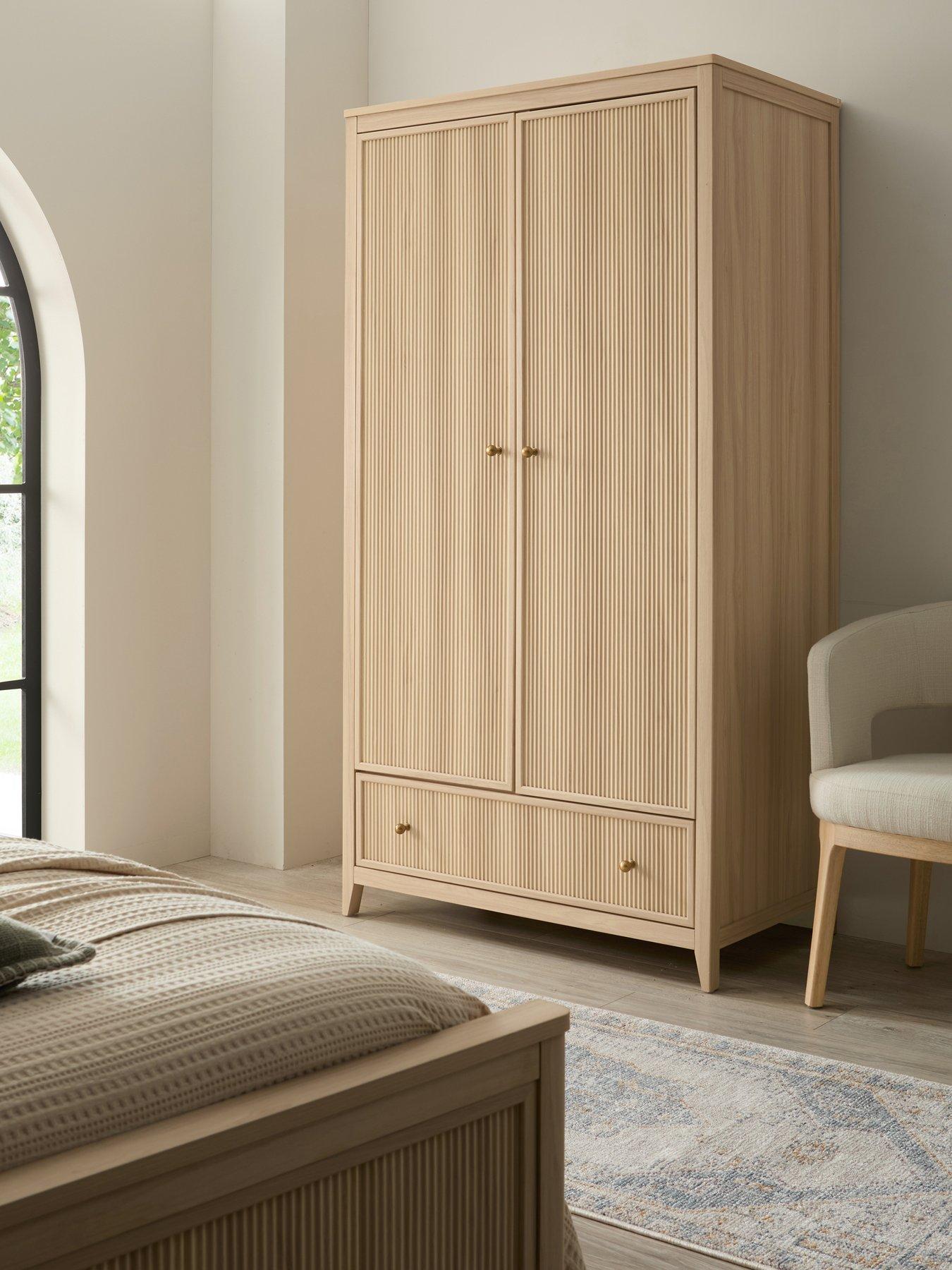 undefined Lindley 2 Door, 1 Drawer Wardrobe