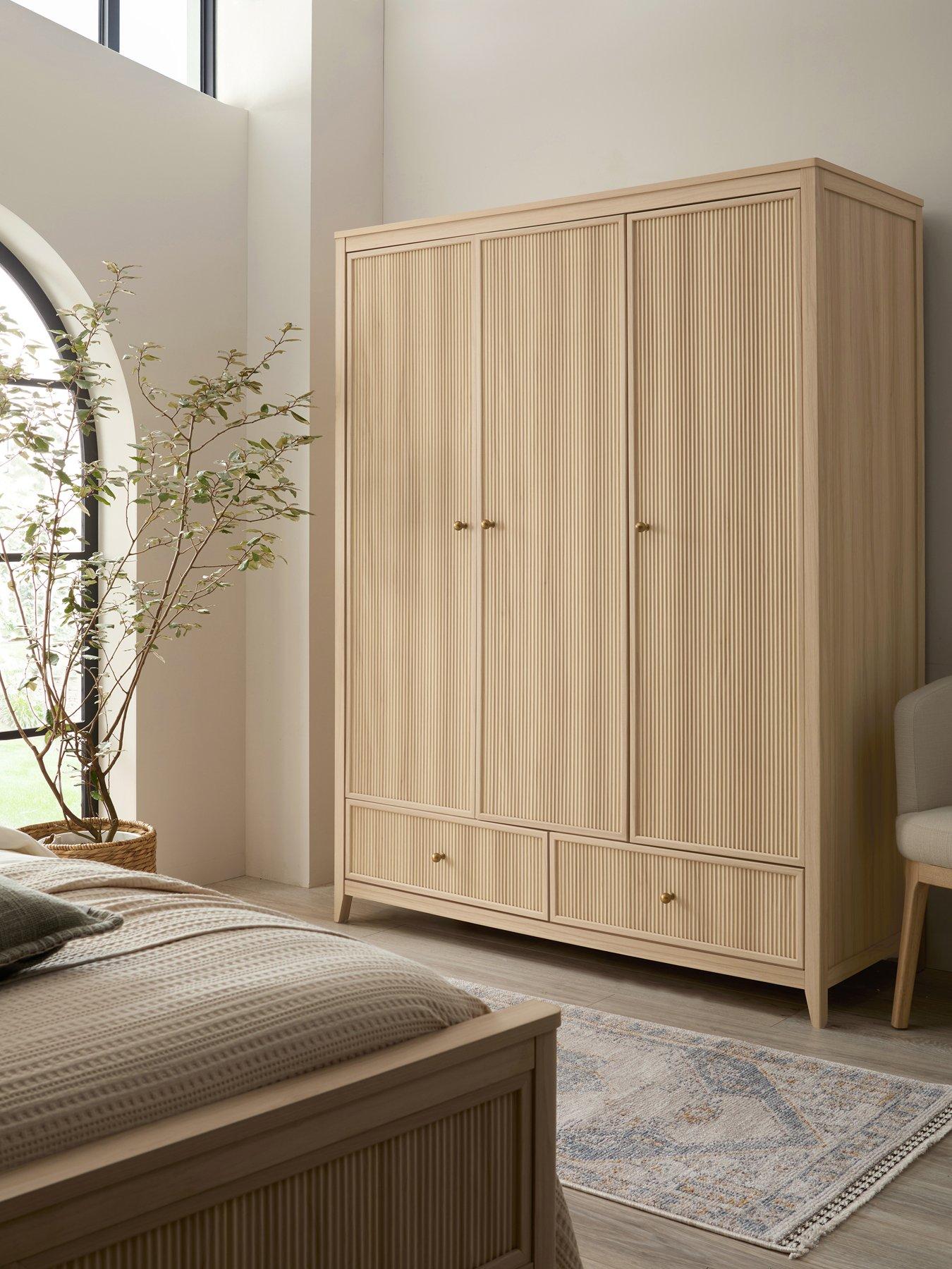 Michelle Keegan Home Lindley 3 Door, 2 Drawer Wardrobe - Oak - FSC® Certified