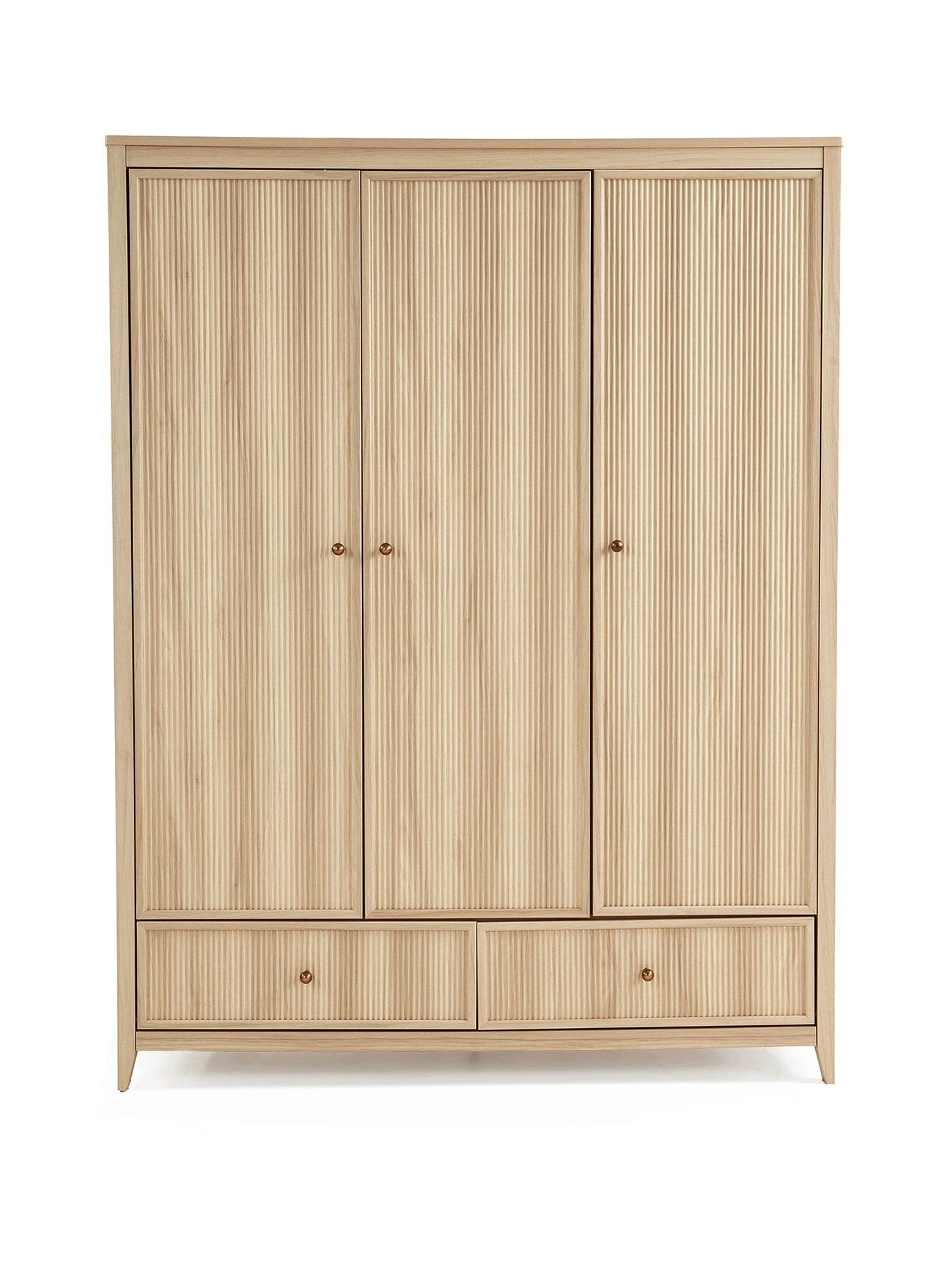  image of michelle-keegan-home-lindley-3-door-2-drawer-wardrobe-oaknbsp--fscreg-certified
