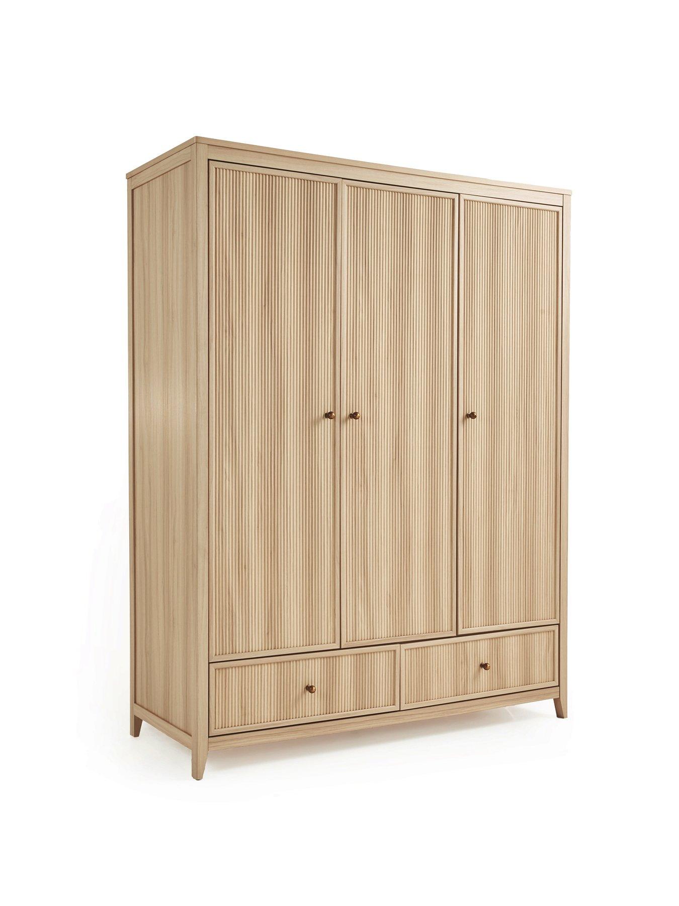  image of michelle-keegan-home-lindley-3-door-2-drawer-wardrobe-oaknbsp--fscreg-certified