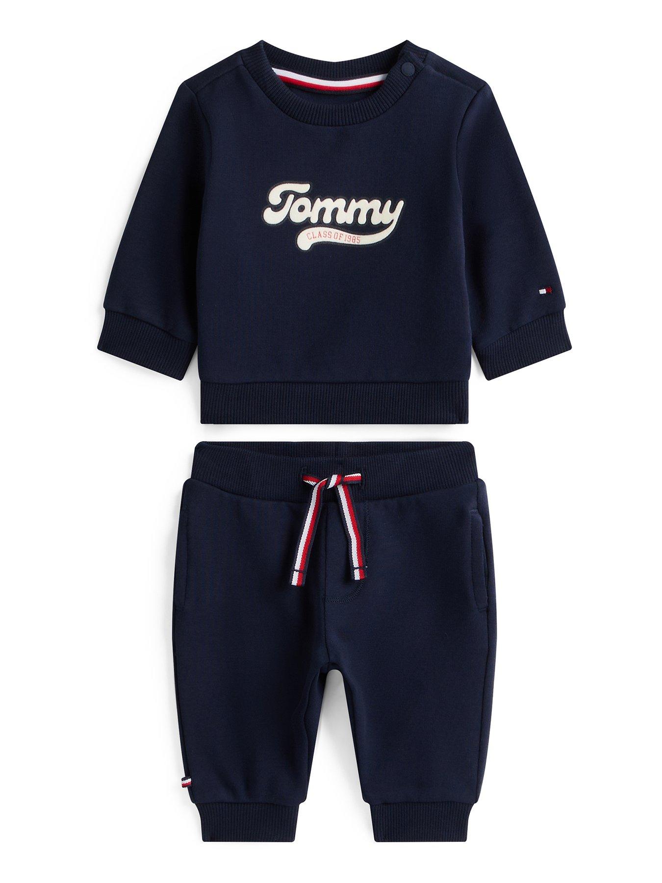Image 1 of 2 of Tommy Hilfiger Baby Boys Graphic 2 Piece Set - Navy