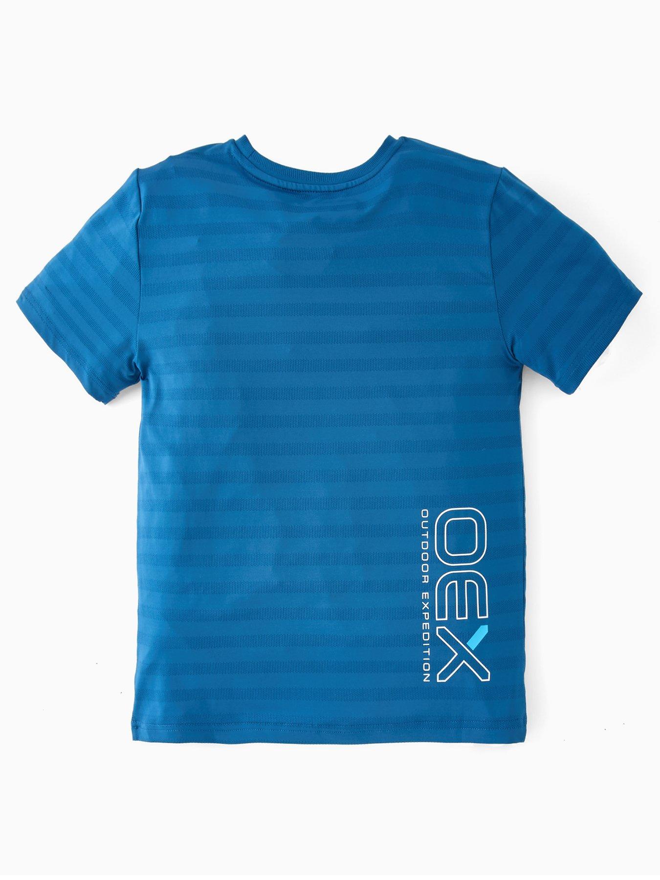  image of oex-junior-boys-helmer-t-shirt-blue