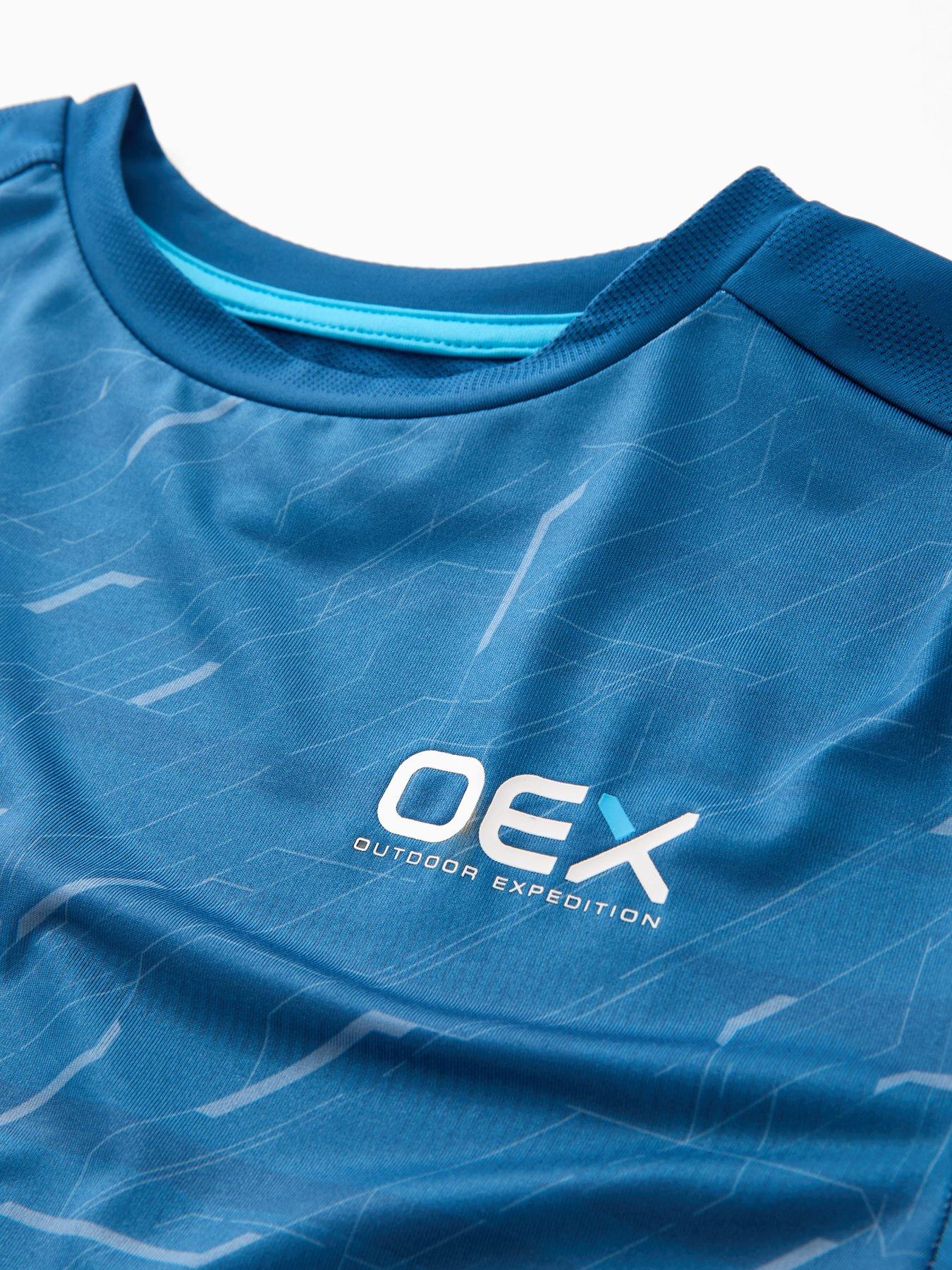  image of oex-junior-boys-helmer-t-shirt-blue