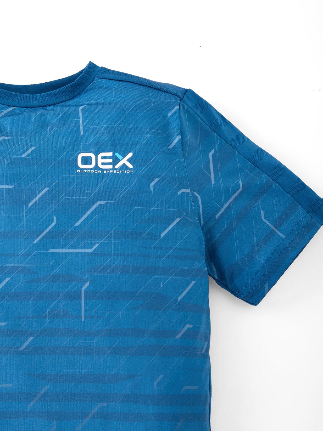  image of oex-junior-boys-helmer-t-shirt-blue