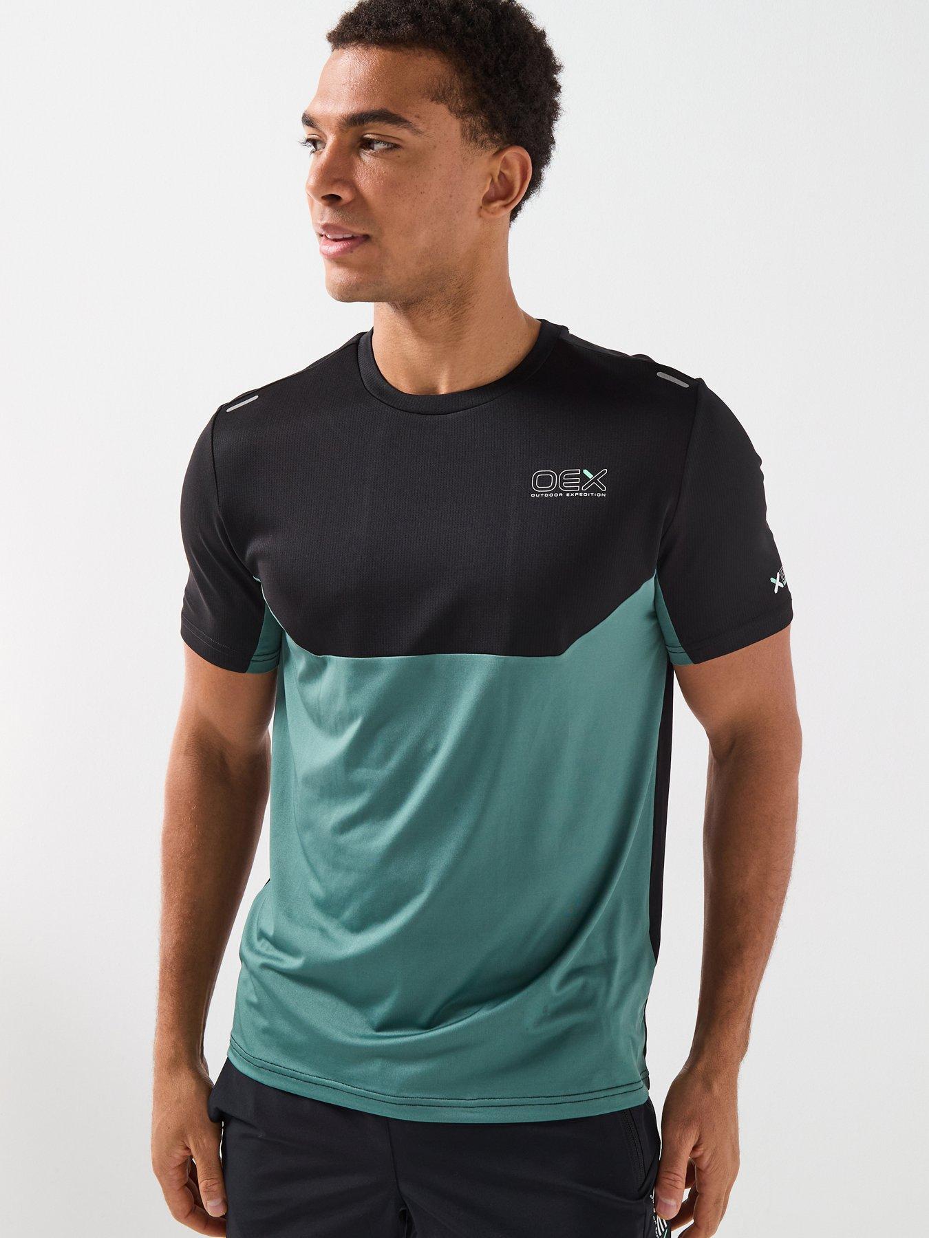 OEX Mens Nuttall T-Shirt- Green