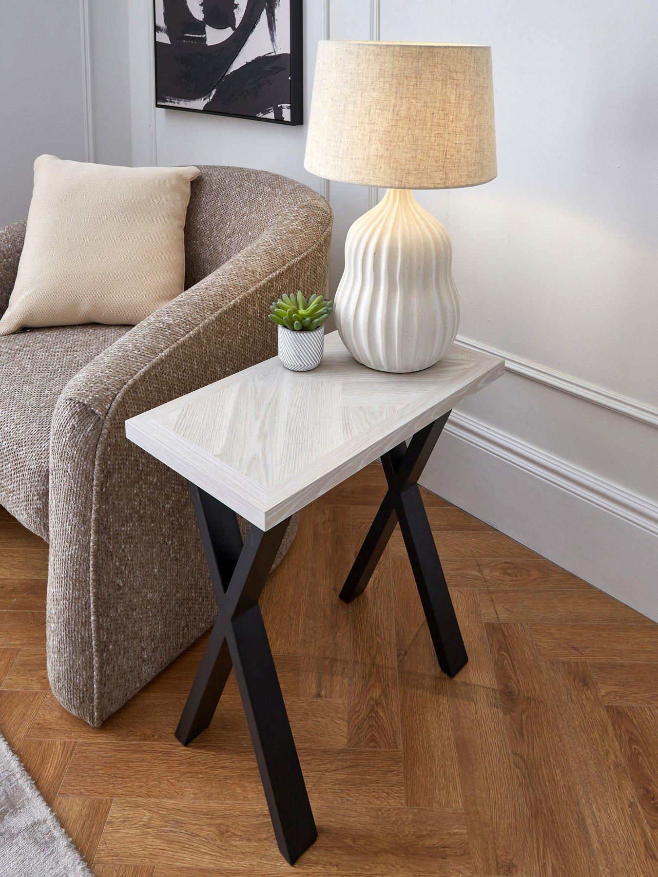 The Very Collection Kaia Sofa Side Table - Grey/Black - FSC® Certified