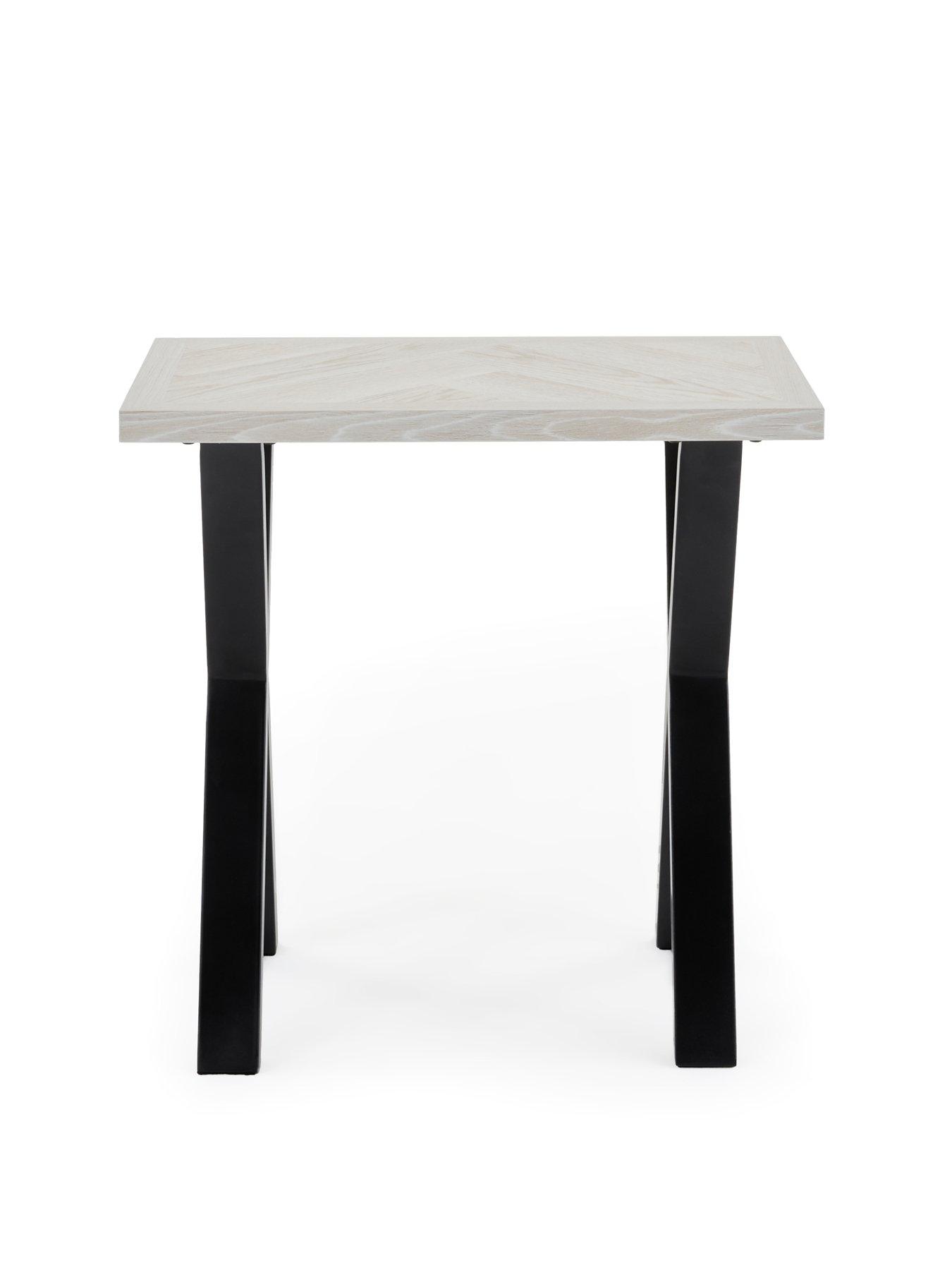  image of the-very-collection-kaia-sofa-side-table-greyblacknbsp--fscreg-certified
