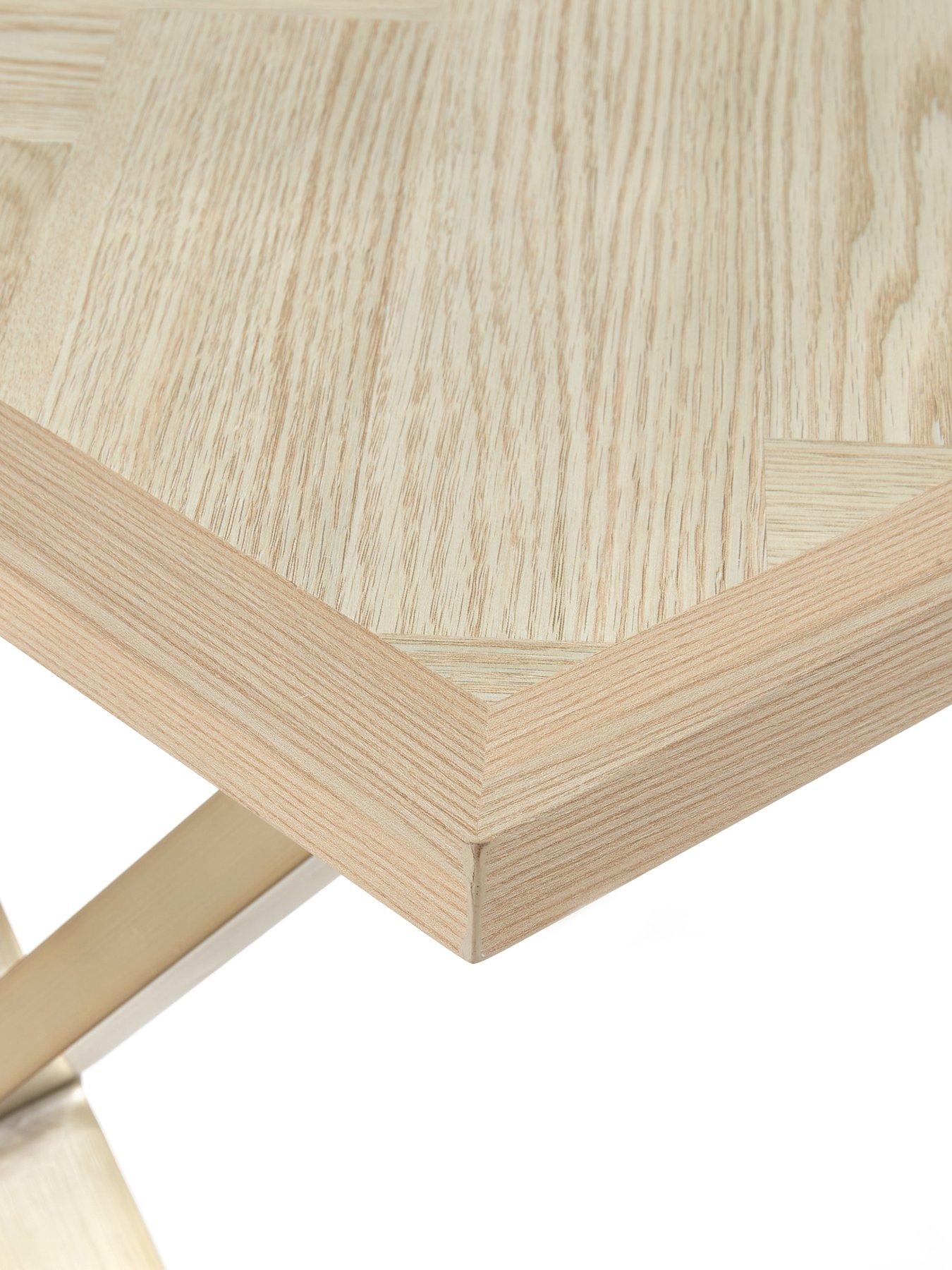 Image 7 of 7 of Very Home Kaia Large Side Table - Brass/Light Oak&nbsp;- FSC&reg; Certified