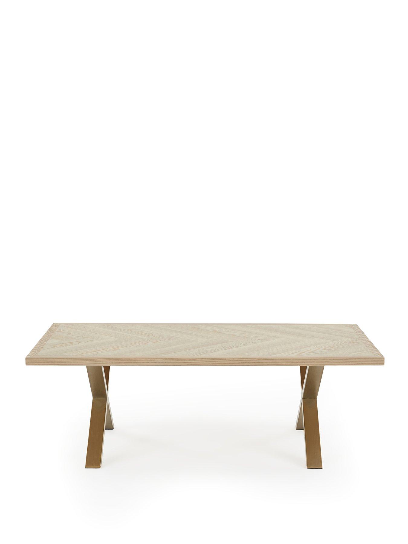 Image 2 of 6 of Very Home Kaia Coffee Table - Brass/Light Oak&nbsp;- FSC&reg; Certified