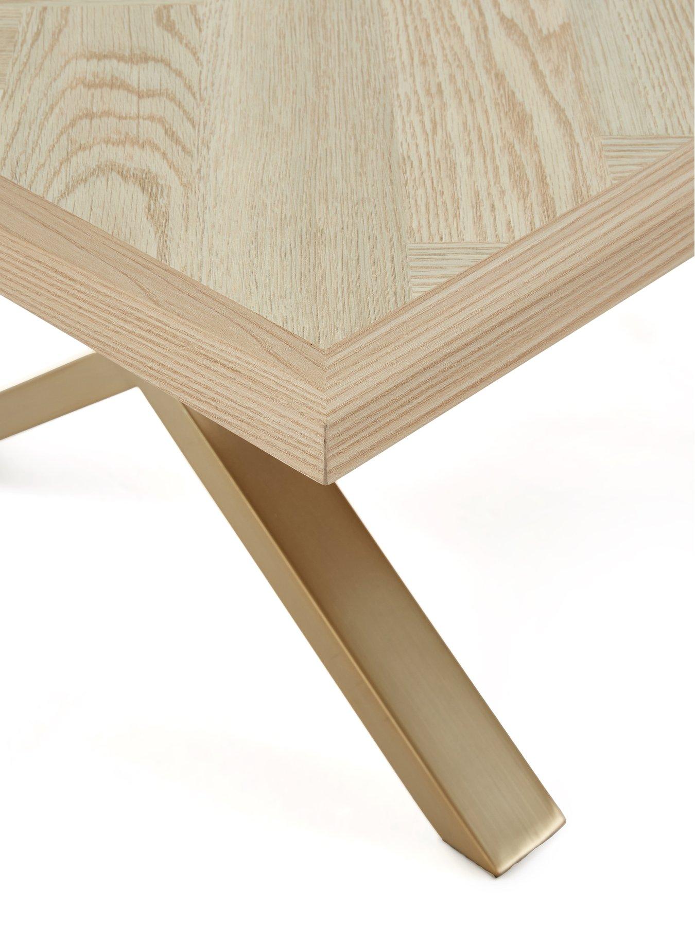 Image 4 of 6 of Very Home Kaia Coffee Table - Brass/Light Oak&nbsp;- FSC&reg; Certified