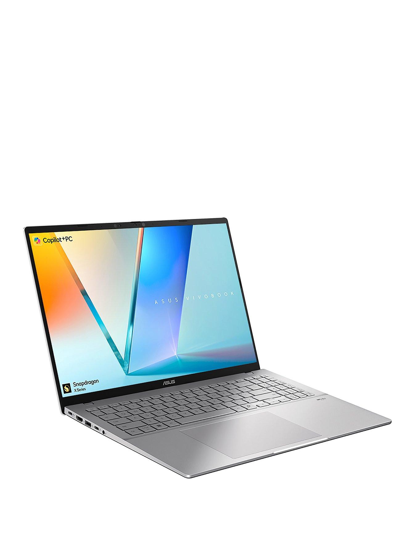 Image 2 of 7 of Asus Vivobook S - Copilot+ PC - Snapdragon X&nbsp;- 16GB RAM - 512GB SSD - 16in WQXGA(WQ) - Silver
