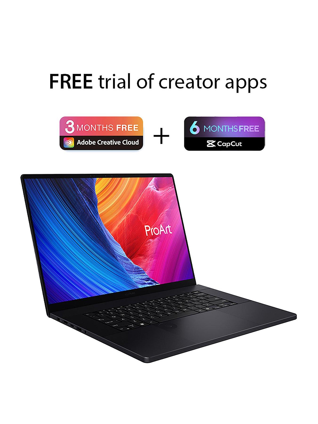 Image 2 of 7 of Asus ProArt P16&nbsp;Laptop&nbsp;- 16in WQUXGA (WQU) OLED,&nbsp;GeForce RTX 5070, AMD Ryzen AI 9, 64GB RAM, 2TB SSD&nbsp;- Black