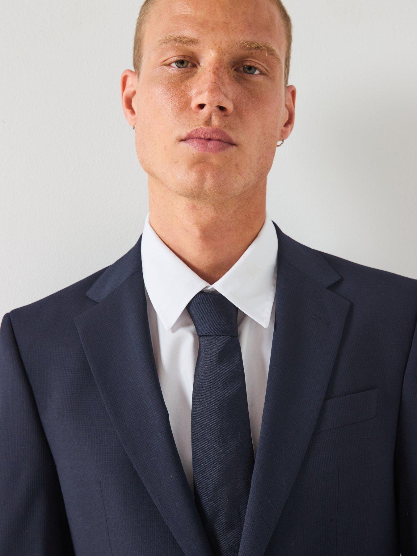 Image 4 of 6 of BOSS H-jasper Regular Fit Wool Mix & Match Suit Jacket - Dark Blue