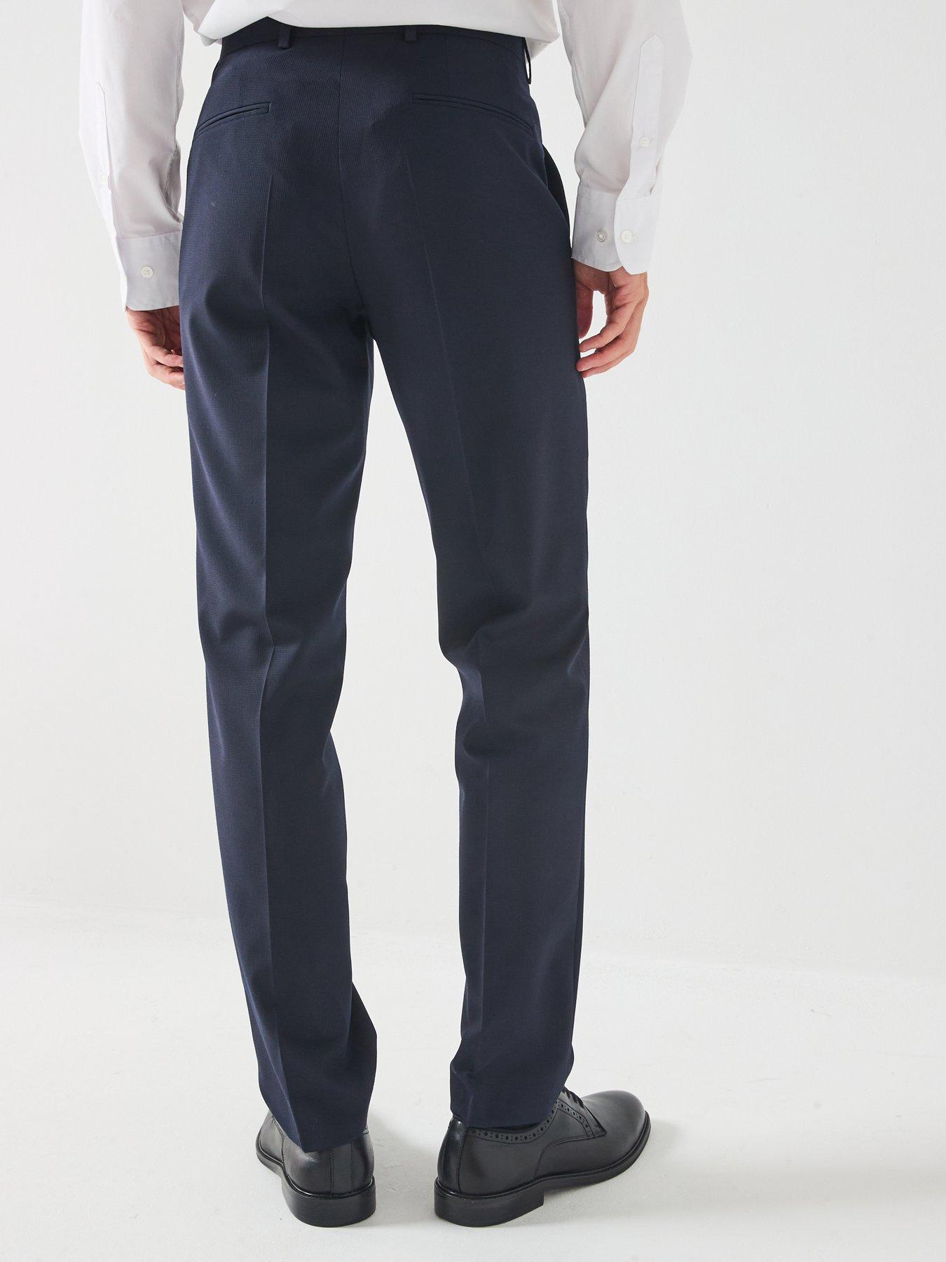 Image 2 of 6 of BOSS H-Leon Regular Fit Wool Mix &amp; Match Suit Trouser - Dark Blue