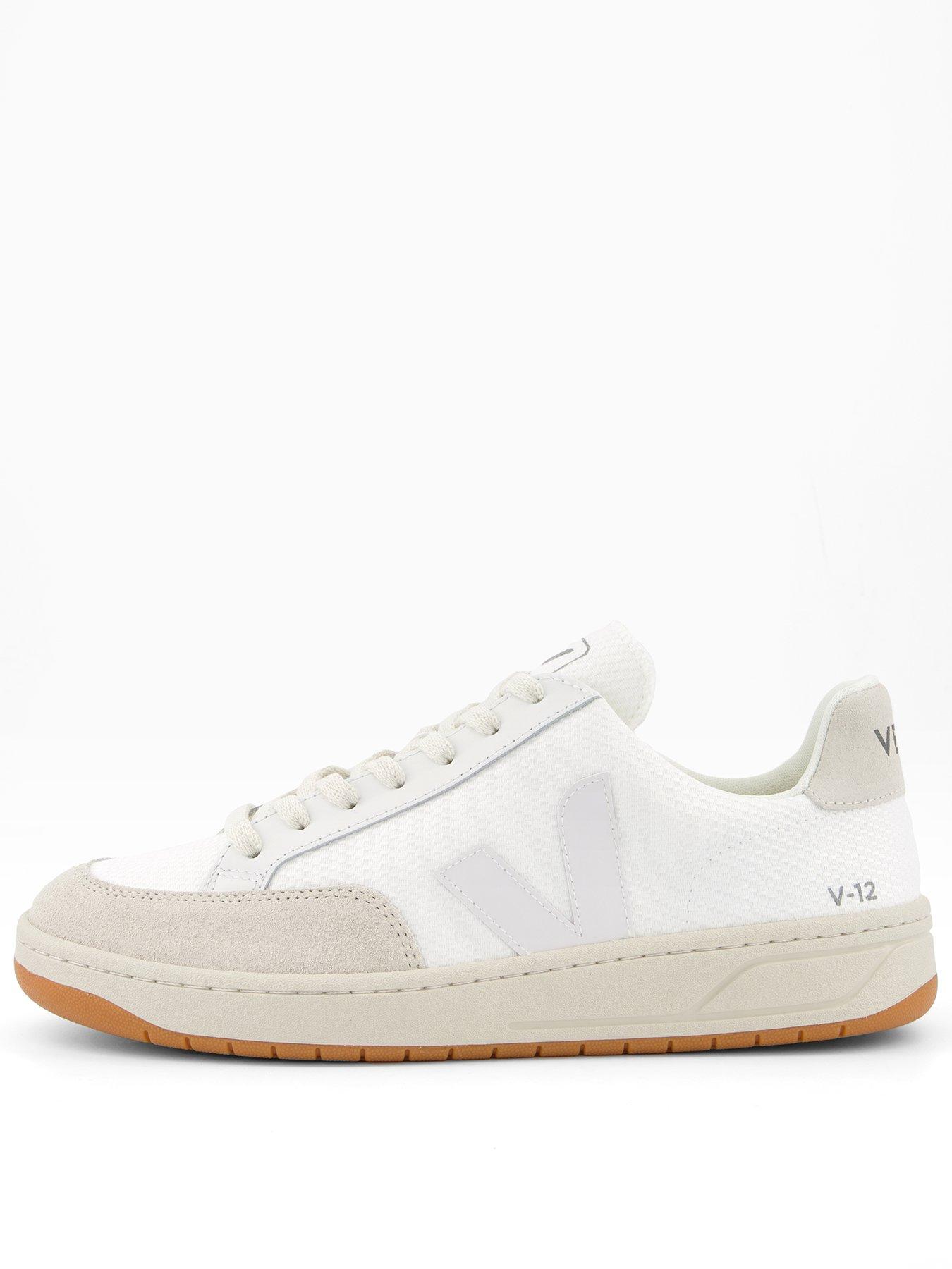 Image 1 of 6 of Veja Unisex V-12 B-Mesh Trainers - White
