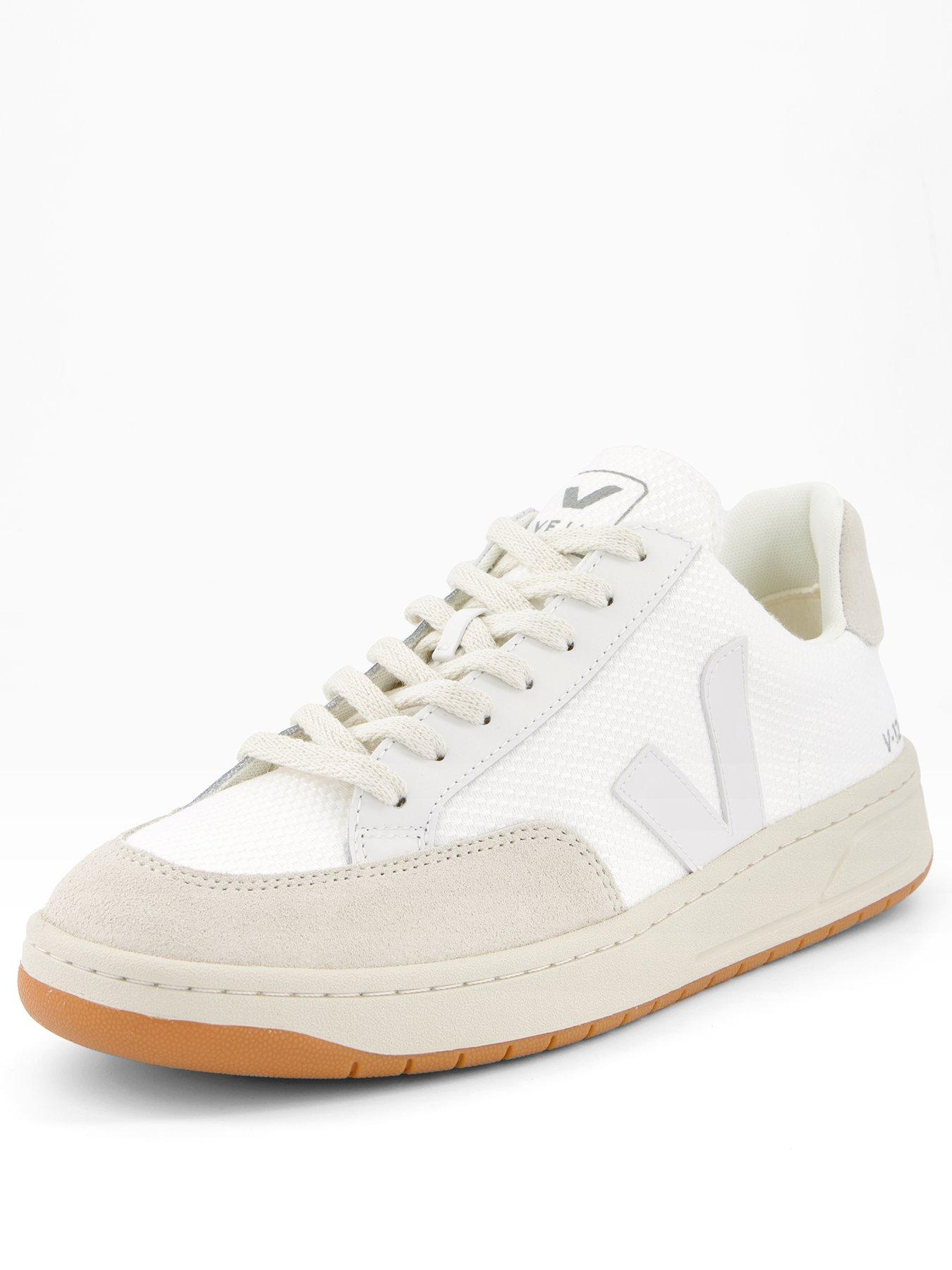 Image 2 of 6 of Veja Unisex V-12 B-Mesh Trainers - White