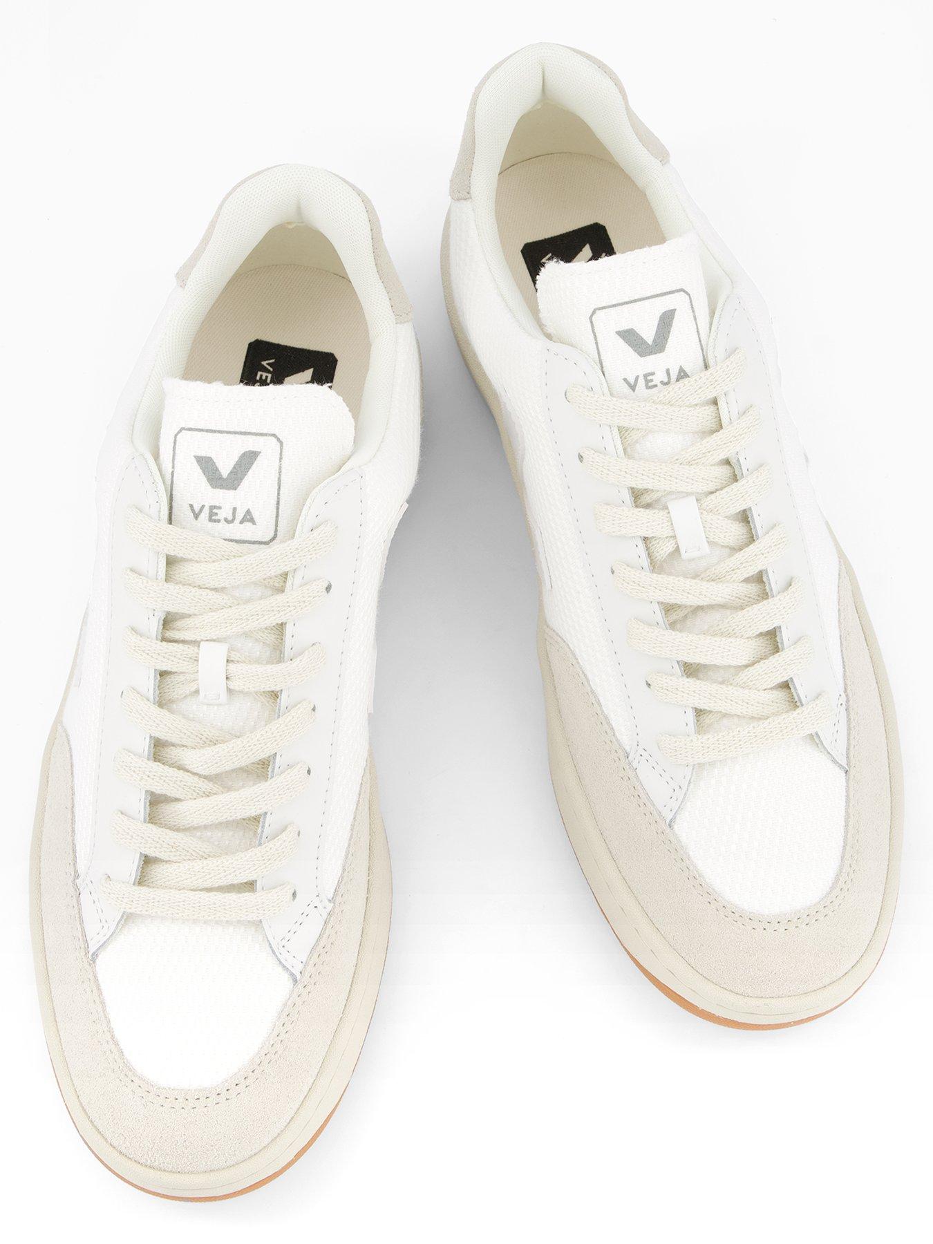 Image 3 of 6 of Veja Unisex V-12 B-Mesh Trainers - White
