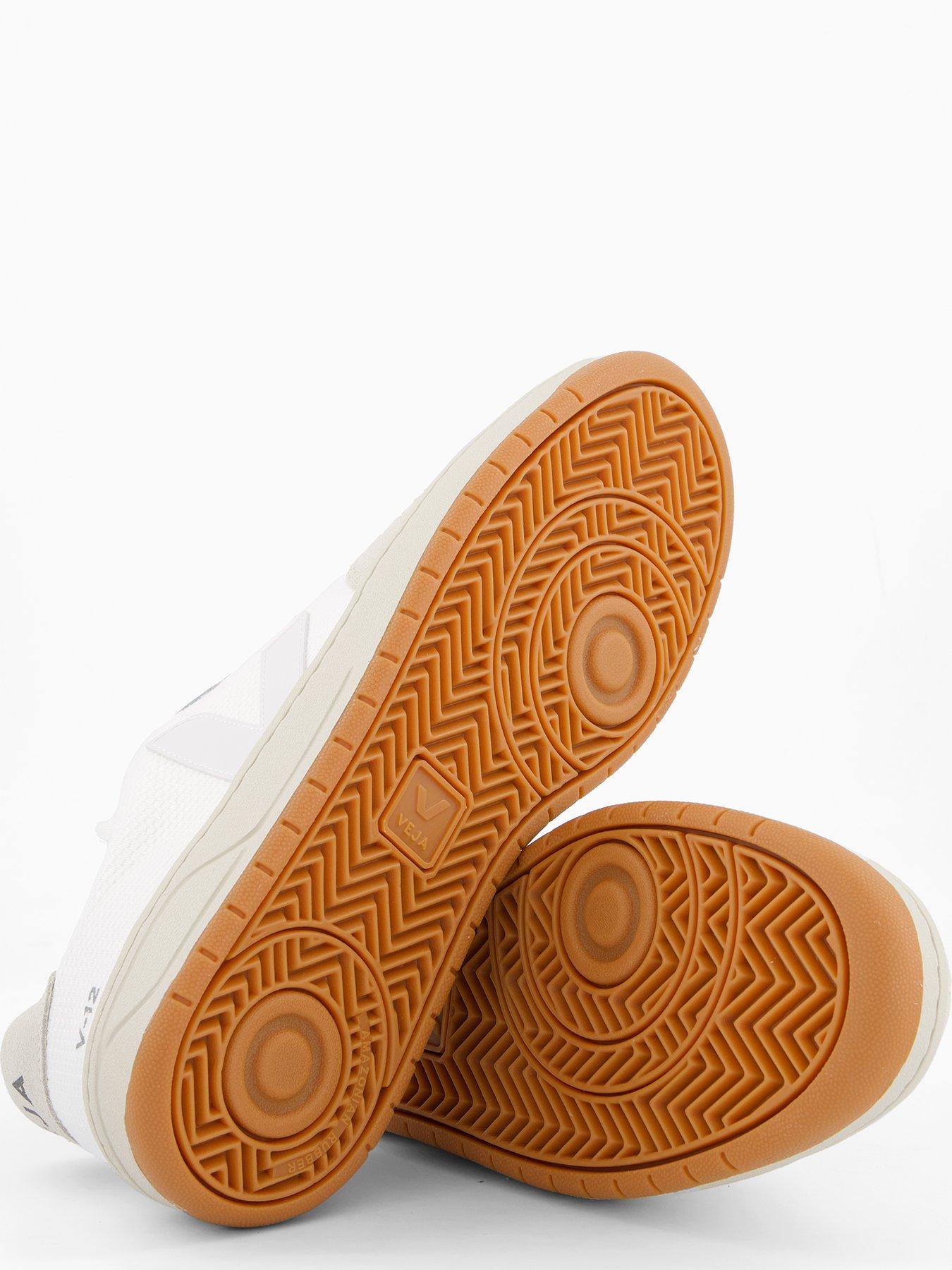 Image 4 of 6 of Veja Unisex V-12 B-Mesh Trainers - White