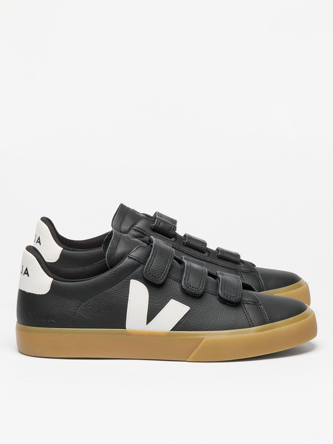 undefined Mens Recife Logo Leather Trainer - Black