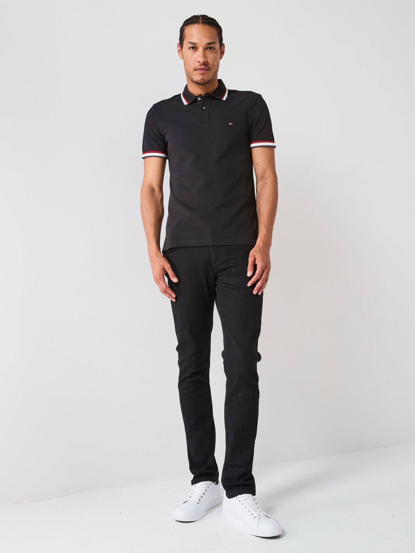 Image 3 of 4 of Tommy Hilfiger Bleecker Slim Fit Burn Black Jeans - Black
