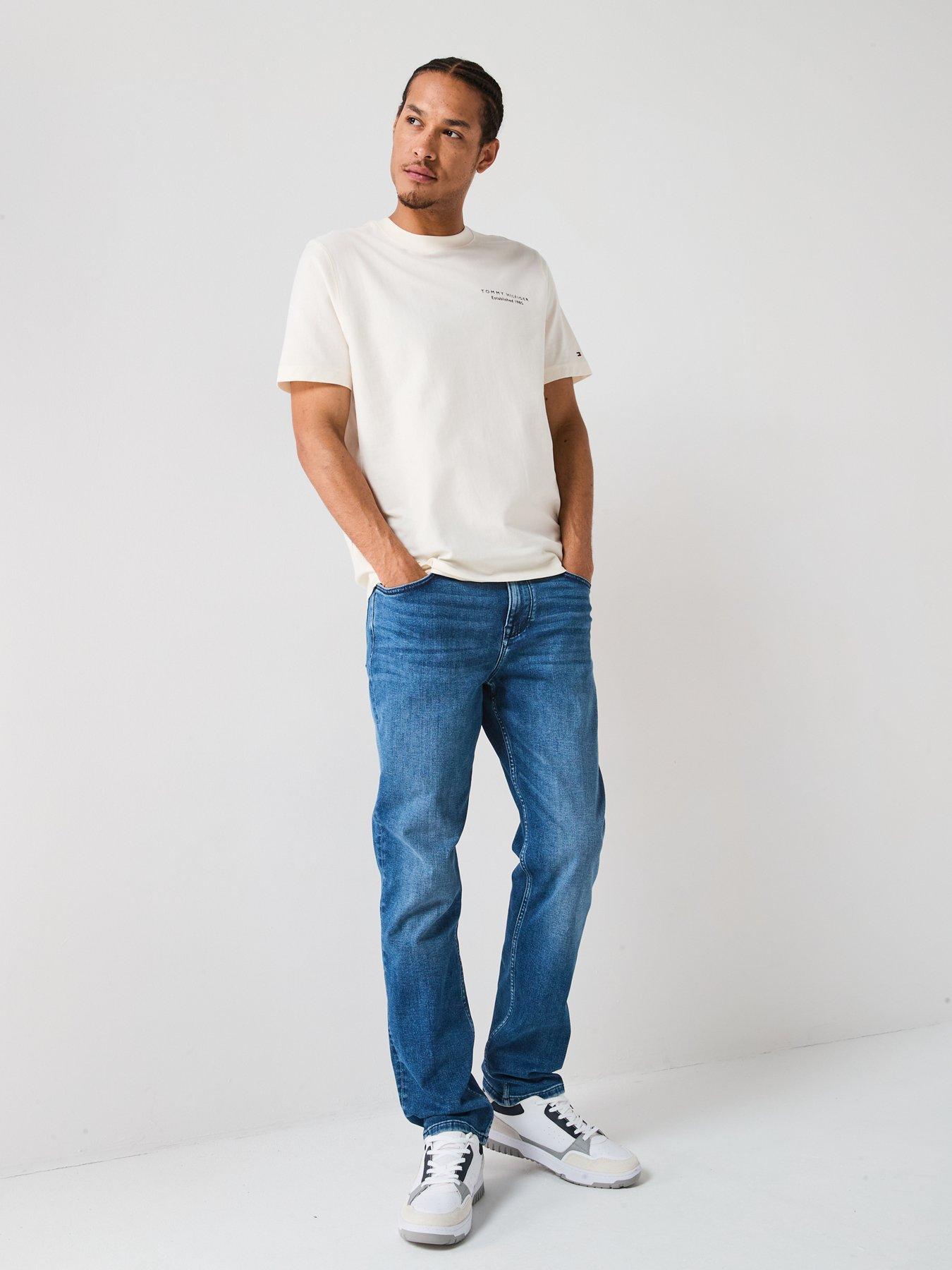 Image 3 of 4 of Tommy Hilfiger Straight Denton Oliver Blu Jeans - Blue