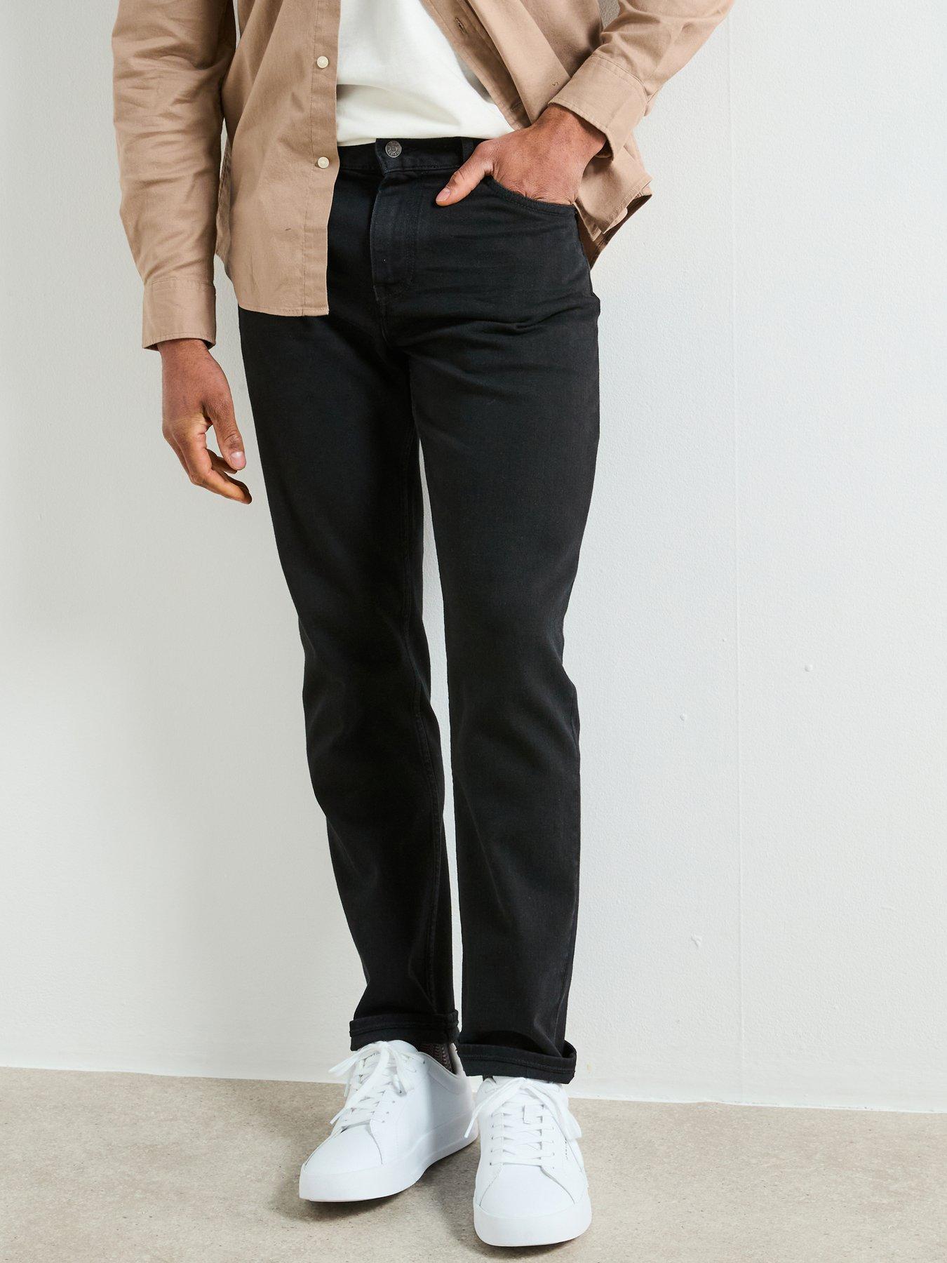 front image of tommy-hilfiger-denton-straight-fit-jeans-croft-jeans-black