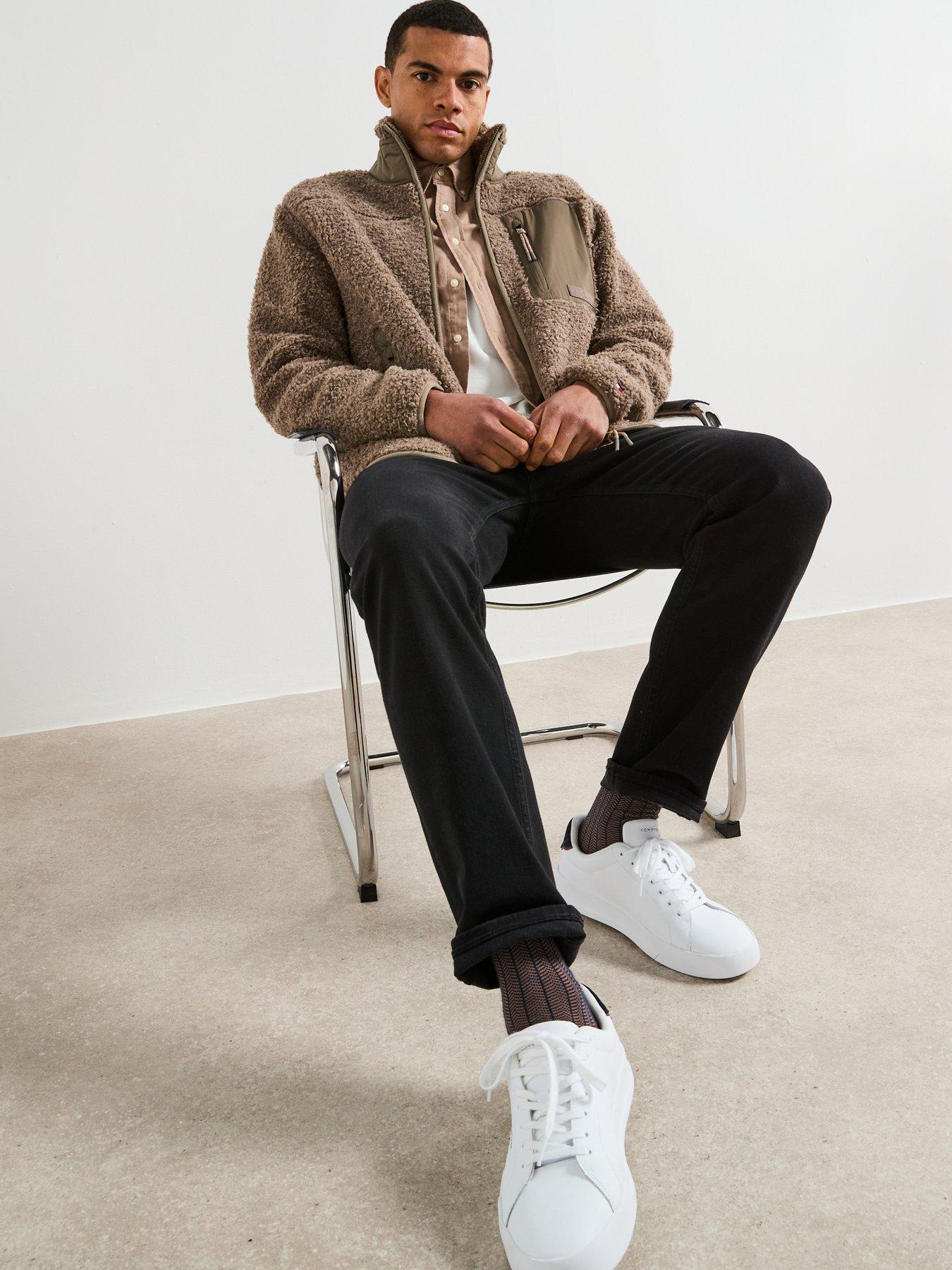  image of tommy-hilfiger-denton-straight-fit-jeans-croft-jeans-black