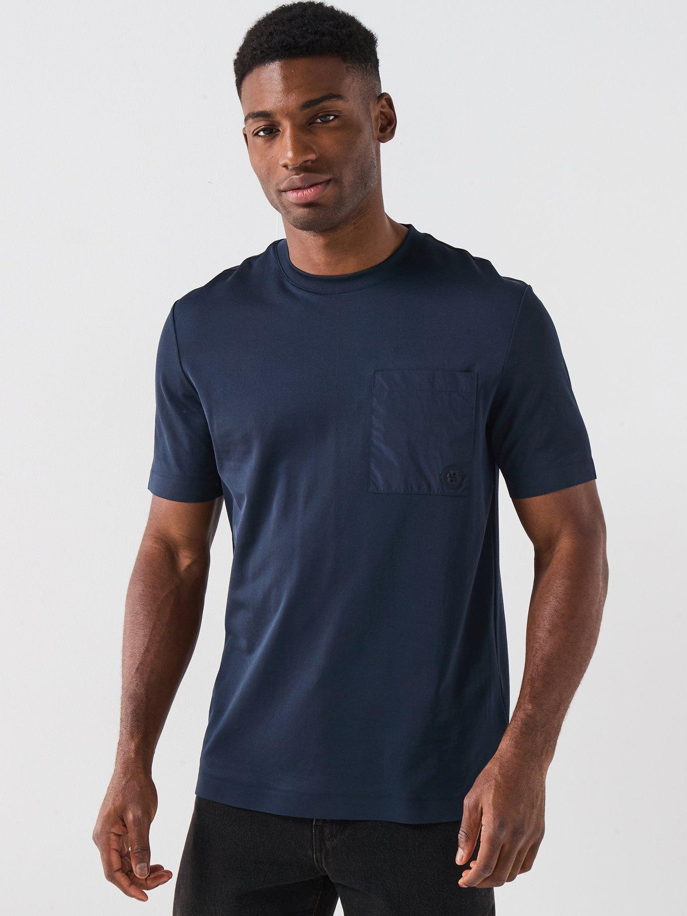 boss-crew-neck-t-shirt-with-pocket-navy