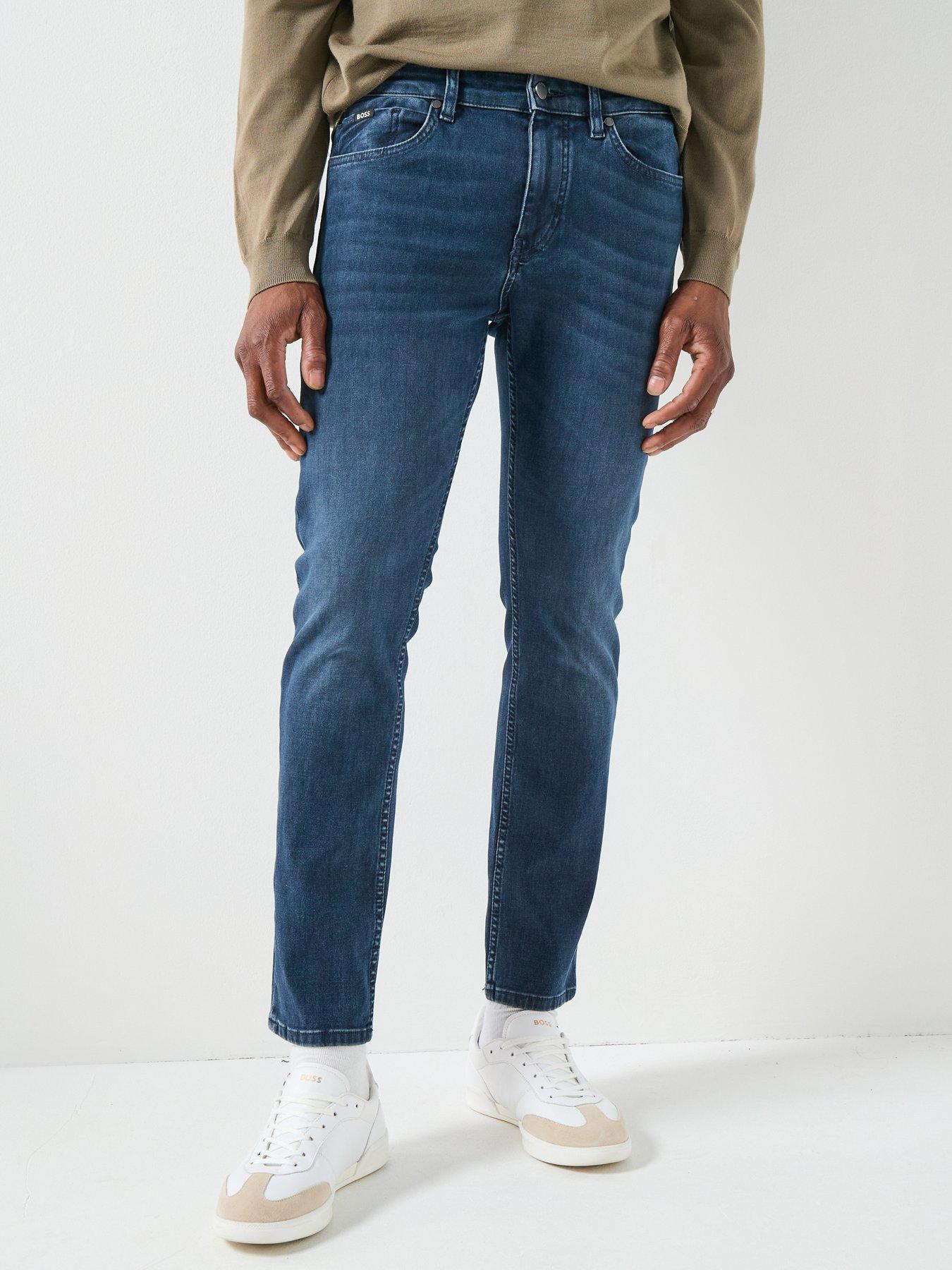 BOSS P-Delaware Performance Travel Slim Fit Jeans - Medium Blue