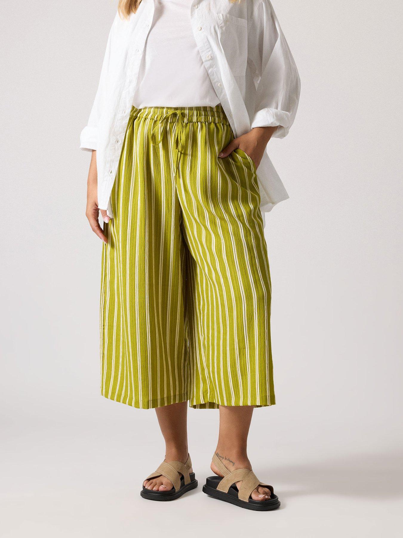 undefined Curve Midaxi Culottes - Green