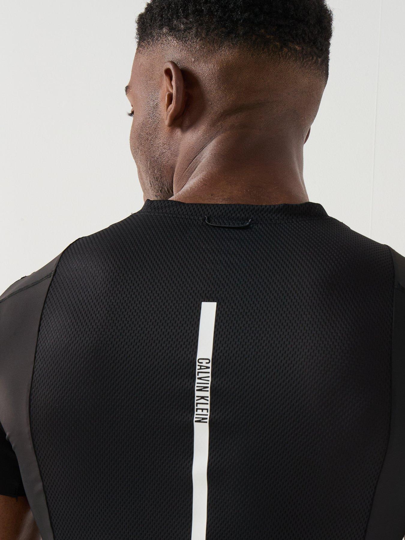  image of calvin-klein-sport-ck-intense-power-baselayer-t-shirt-black