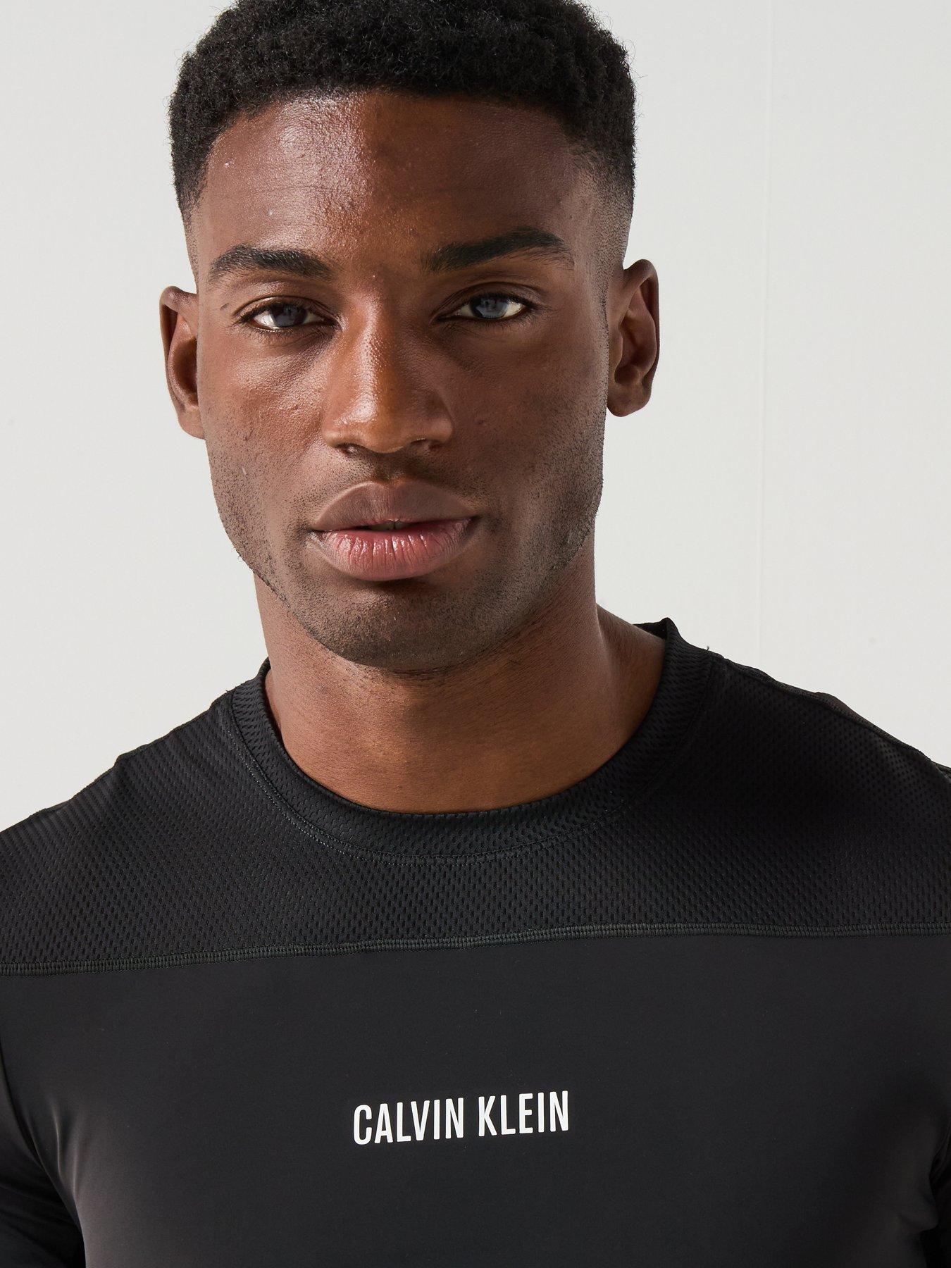  image of calvin-klein-sport-ck-intense-power-baselayer-t-shirt-black