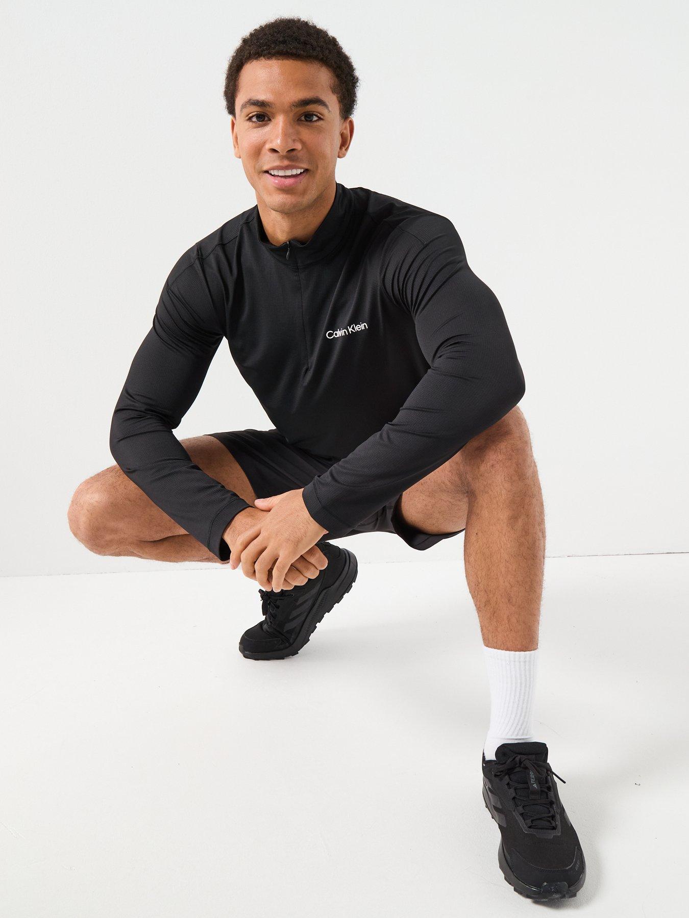 Image 5 of 5 of Calvin Klein Sport Ck Icon Performance 1/4 Zip Sweatshirt - Black