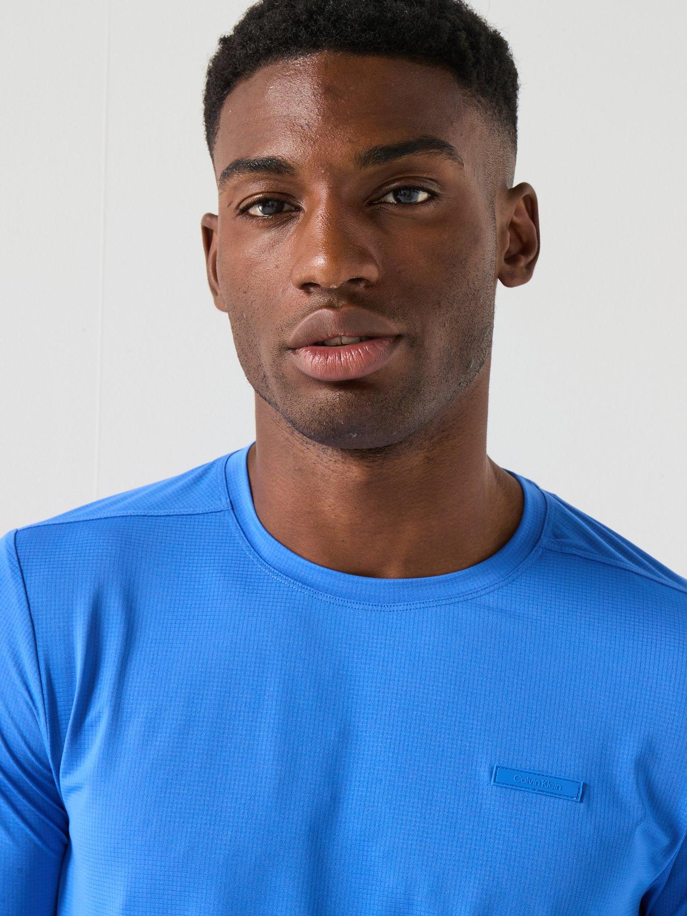 Image 4 of 5 of Calvin Klein Sport Ck Commuter Performance T-Shirt - Blue