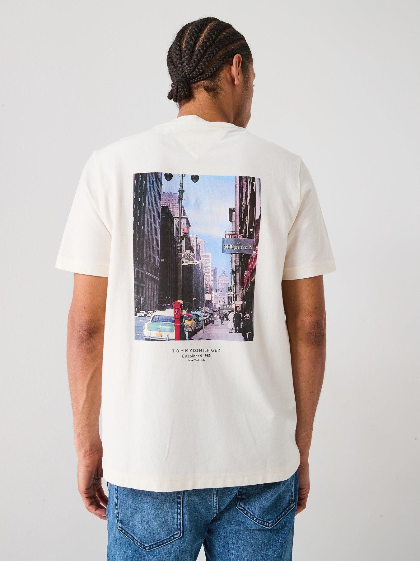 Image 2 of 6 of Tommy Hilfiger Photo Print Graphic T-Shirt - Off White