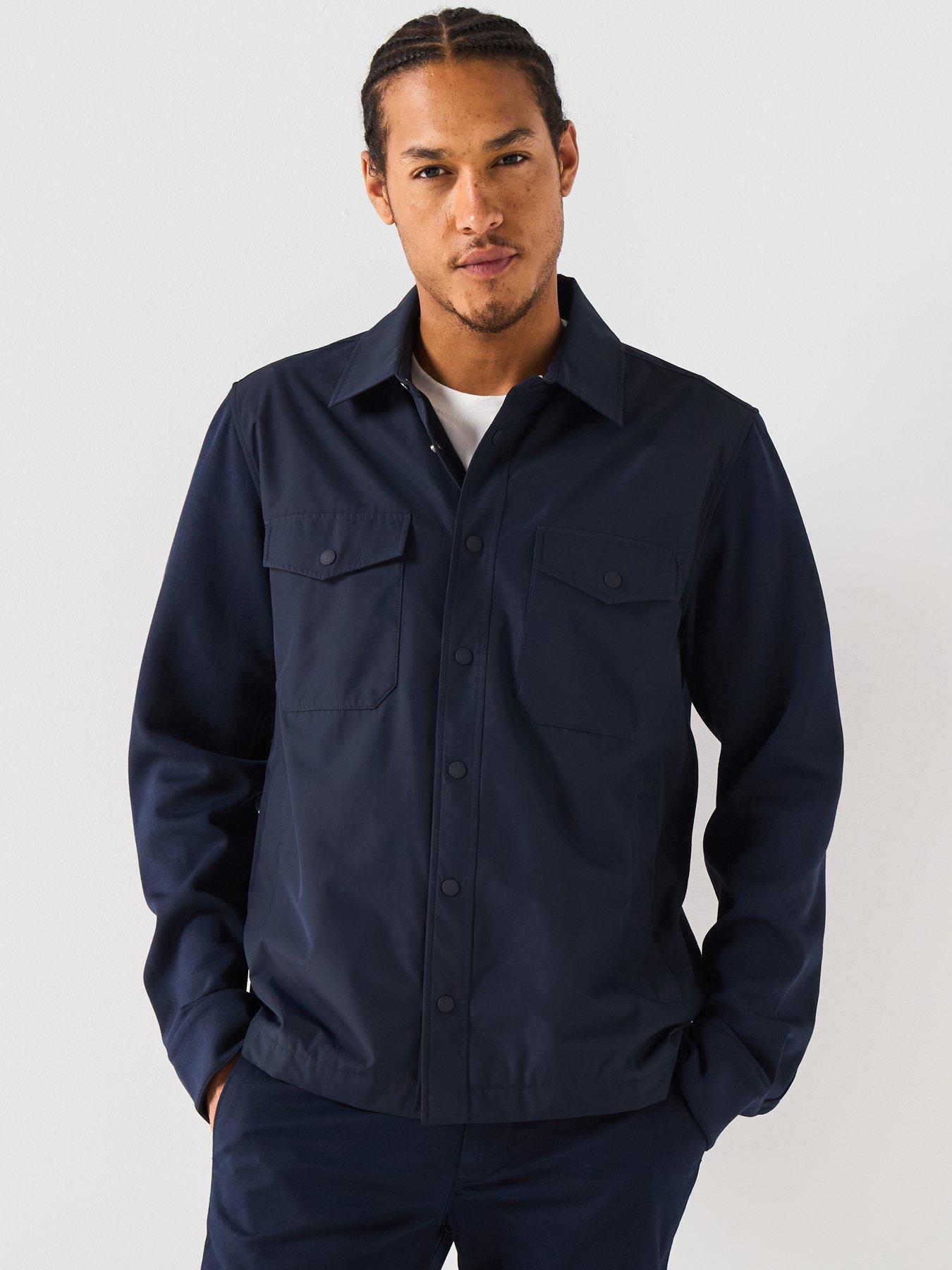 undefined Mix Media Intechno Overshirt Sweat - Navy
