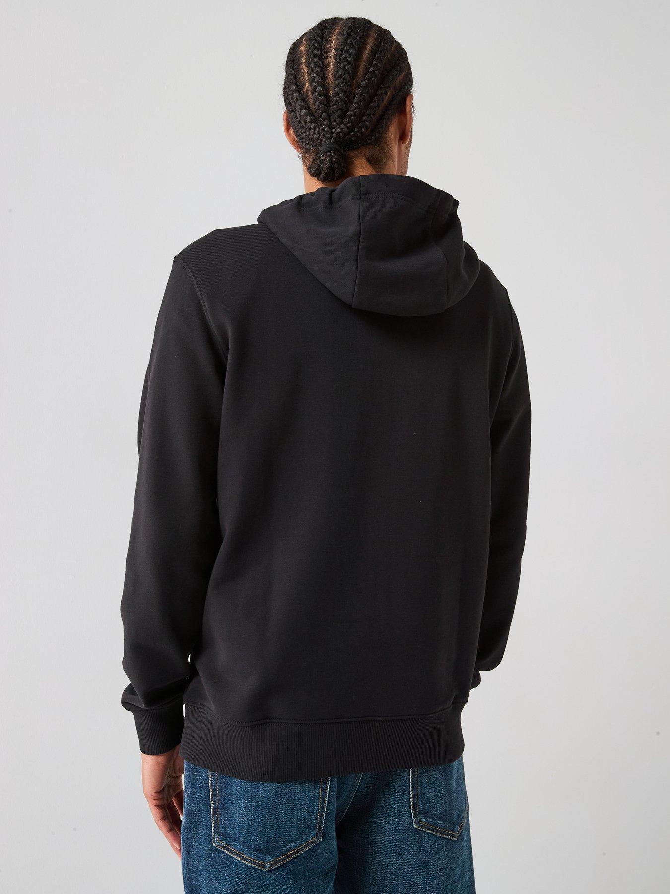 Image 2 of 6 of Tommy Hilfiger Linear Flag Graphic Hoodie - Black