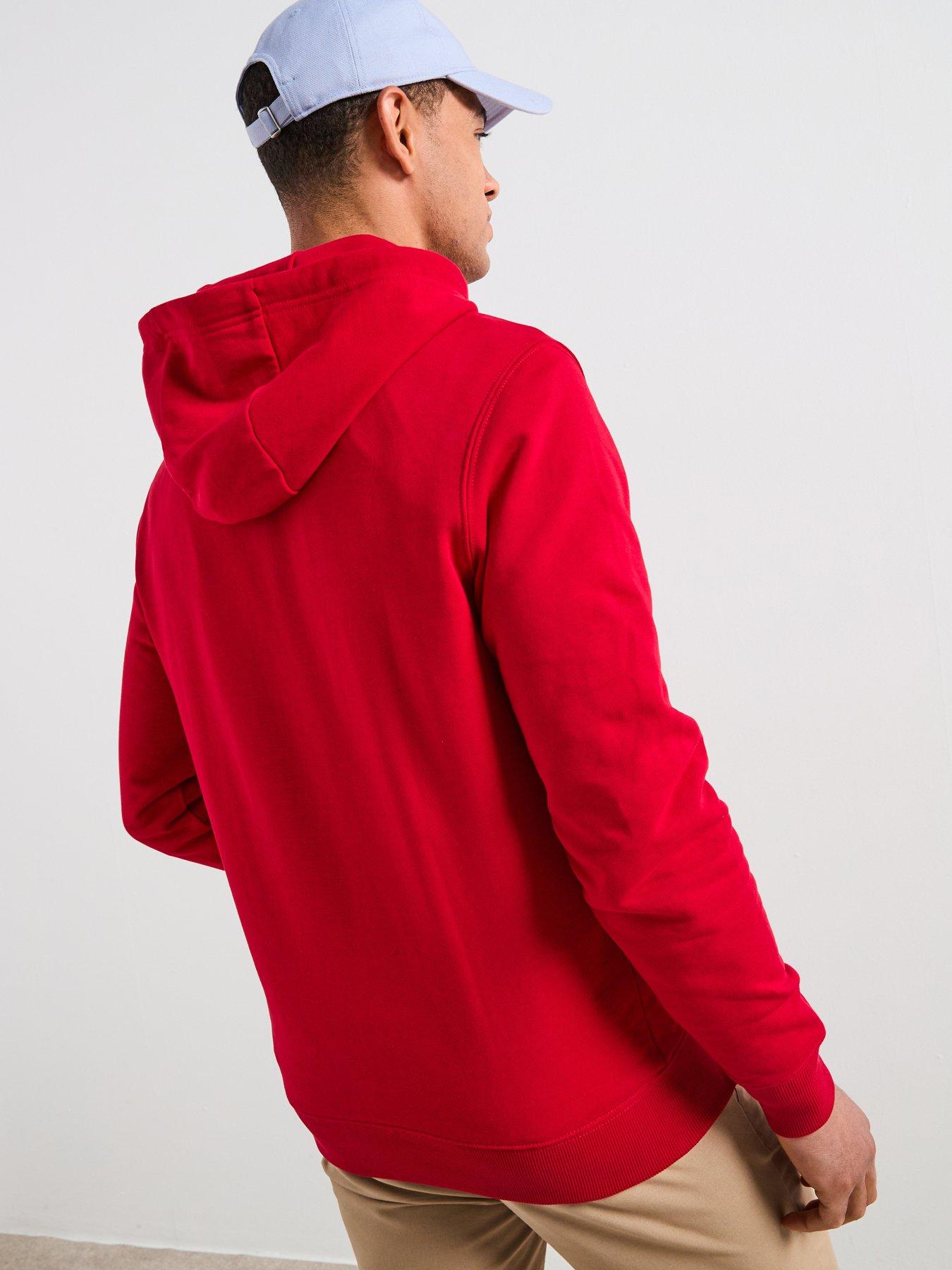Image 2 of 5 of Tommy Hilfiger Linear Flag Graphic Hoodie - Red