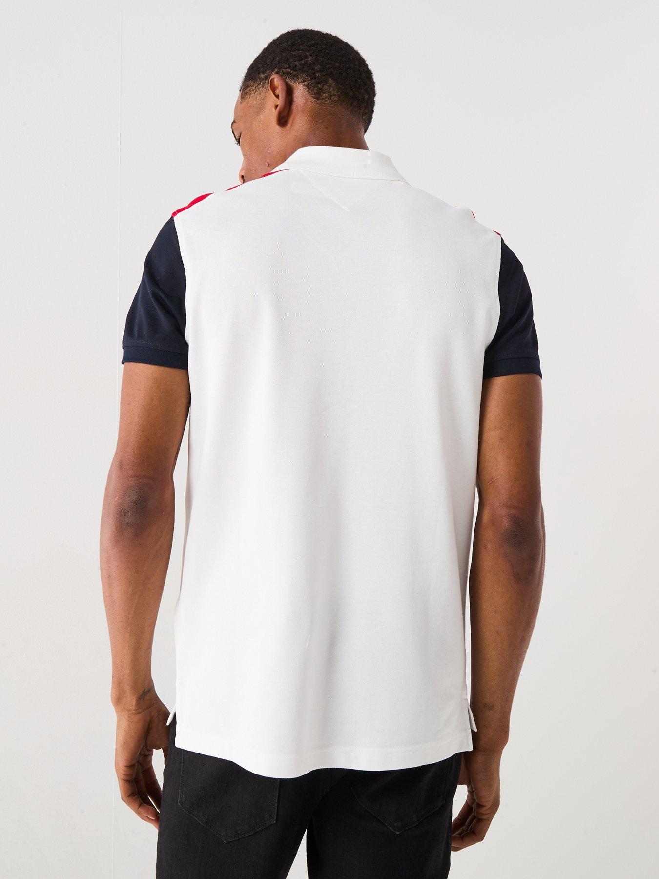 Image 2 of 6 of Tommy Hilfiger Short Sleeve Polo Shirt - White
