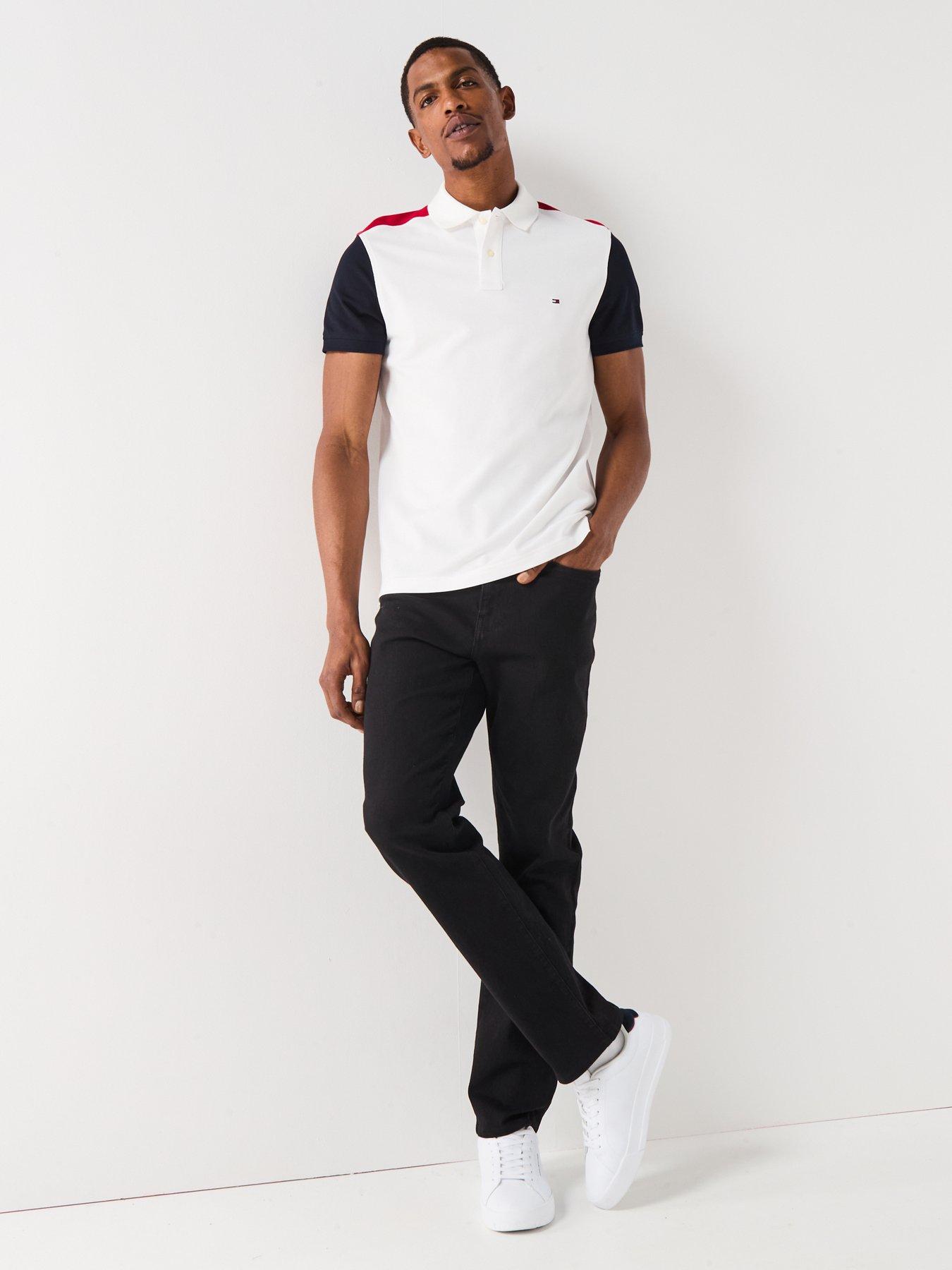 Image 3 of 6 of Tommy Hilfiger Short Sleeve Polo Shirt - White