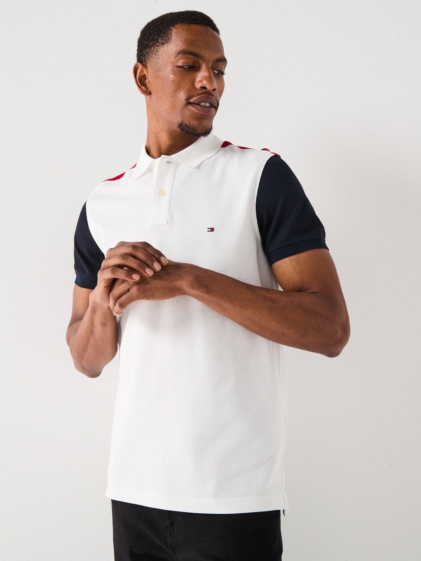 Image 4 of 6 of Tommy Hilfiger Short Sleeve Polo Shirt - White