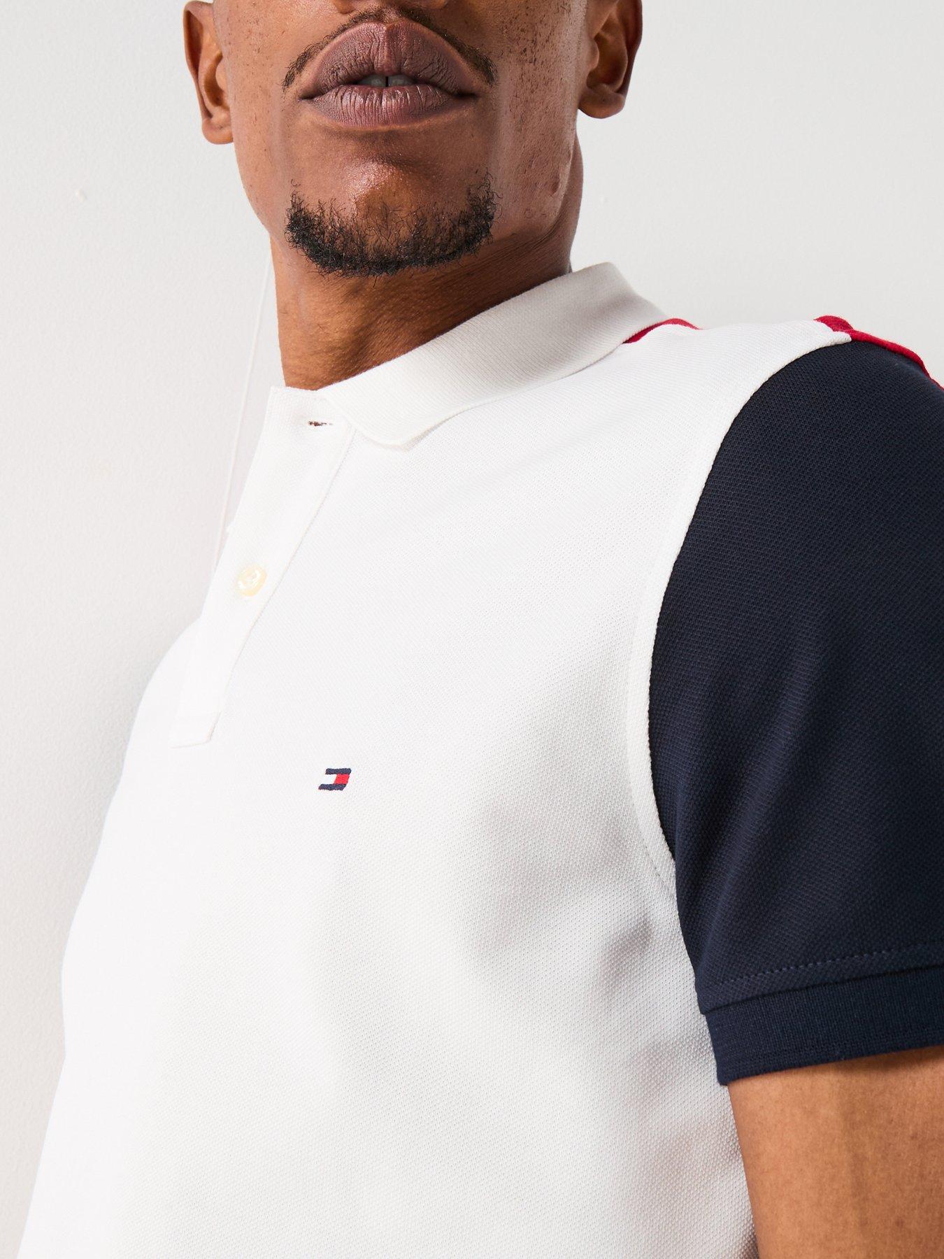 Image 5 of 6 of Tommy Hilfiger Short Sleeve Polo Shirt - White