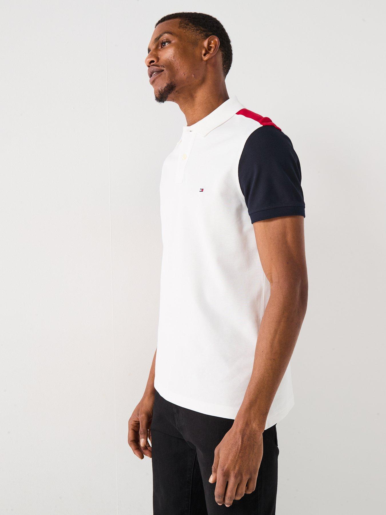 Image 6 of 6 of Tommy Hilfiger Short Sleeve Polo Shirt - White