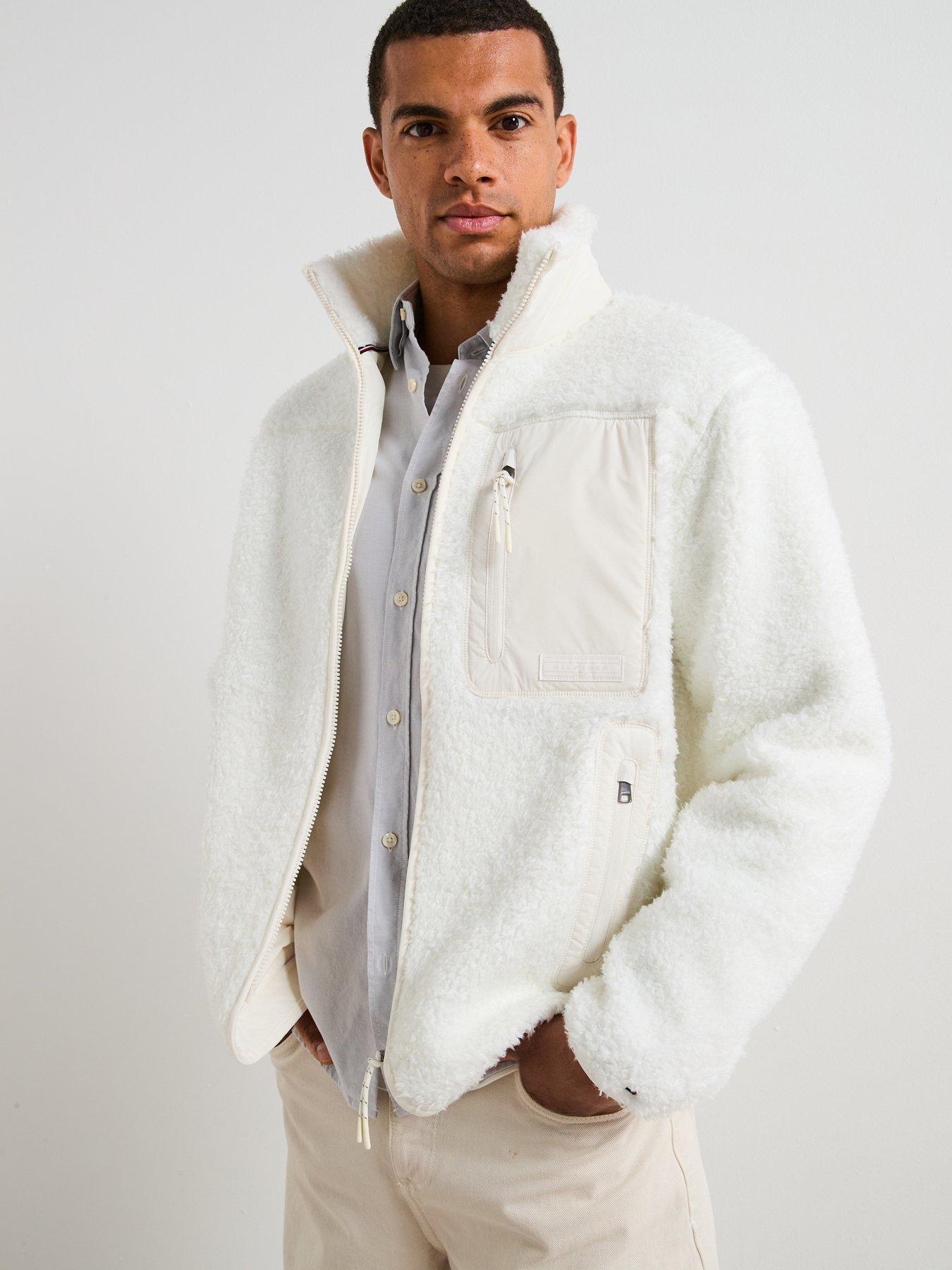 Image 5 of 6 of Tommy Hilfiger Teddy Fleece Zip Sweat - Off White