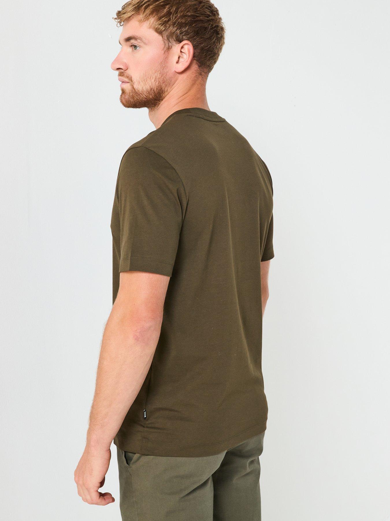 Image 2 of 5 of BOSS Thompson 01 Regular Fit T-Shirt - Khaki
